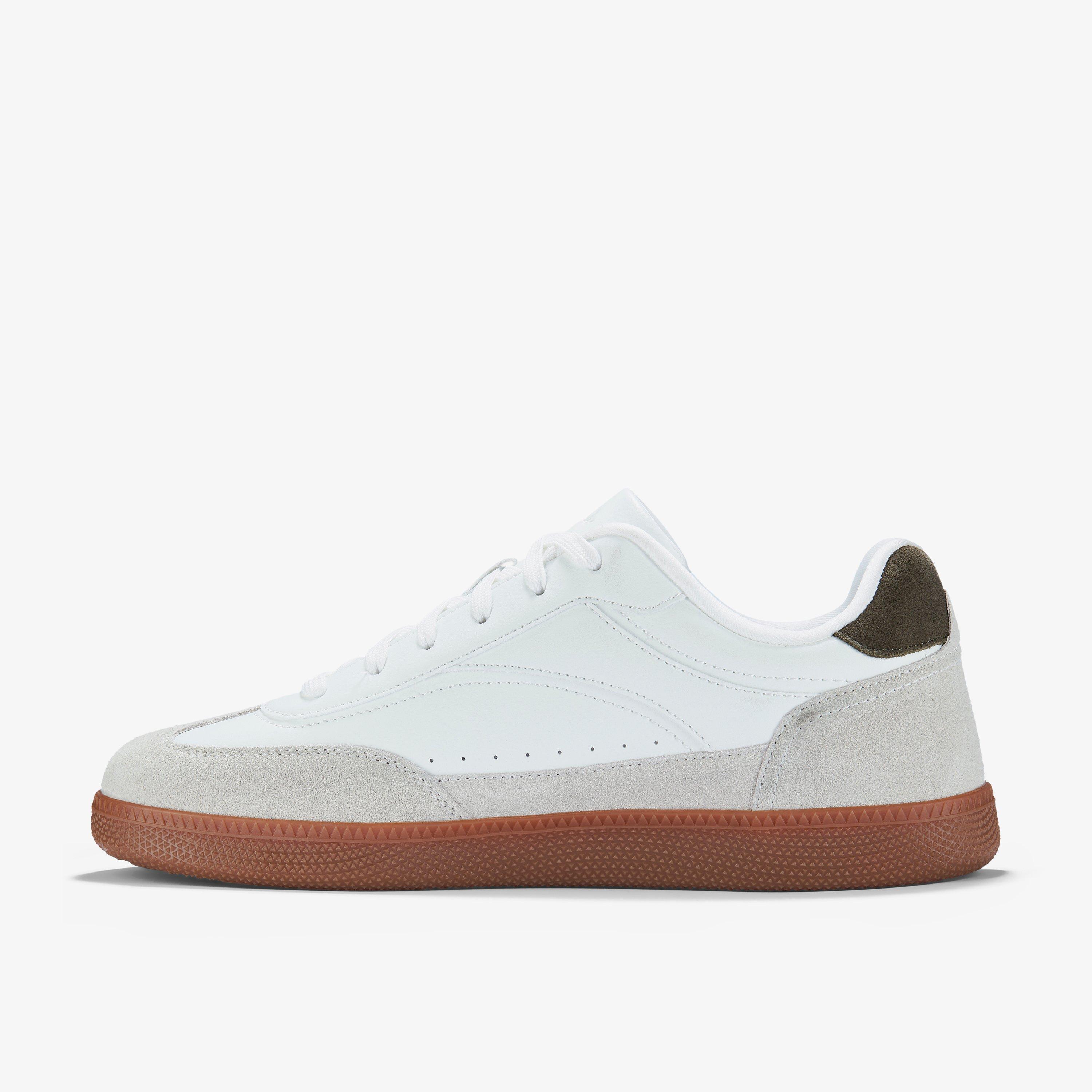 Mens Fosse Cup White Combination Trainers, Lace Up Shoes | Clarks IE