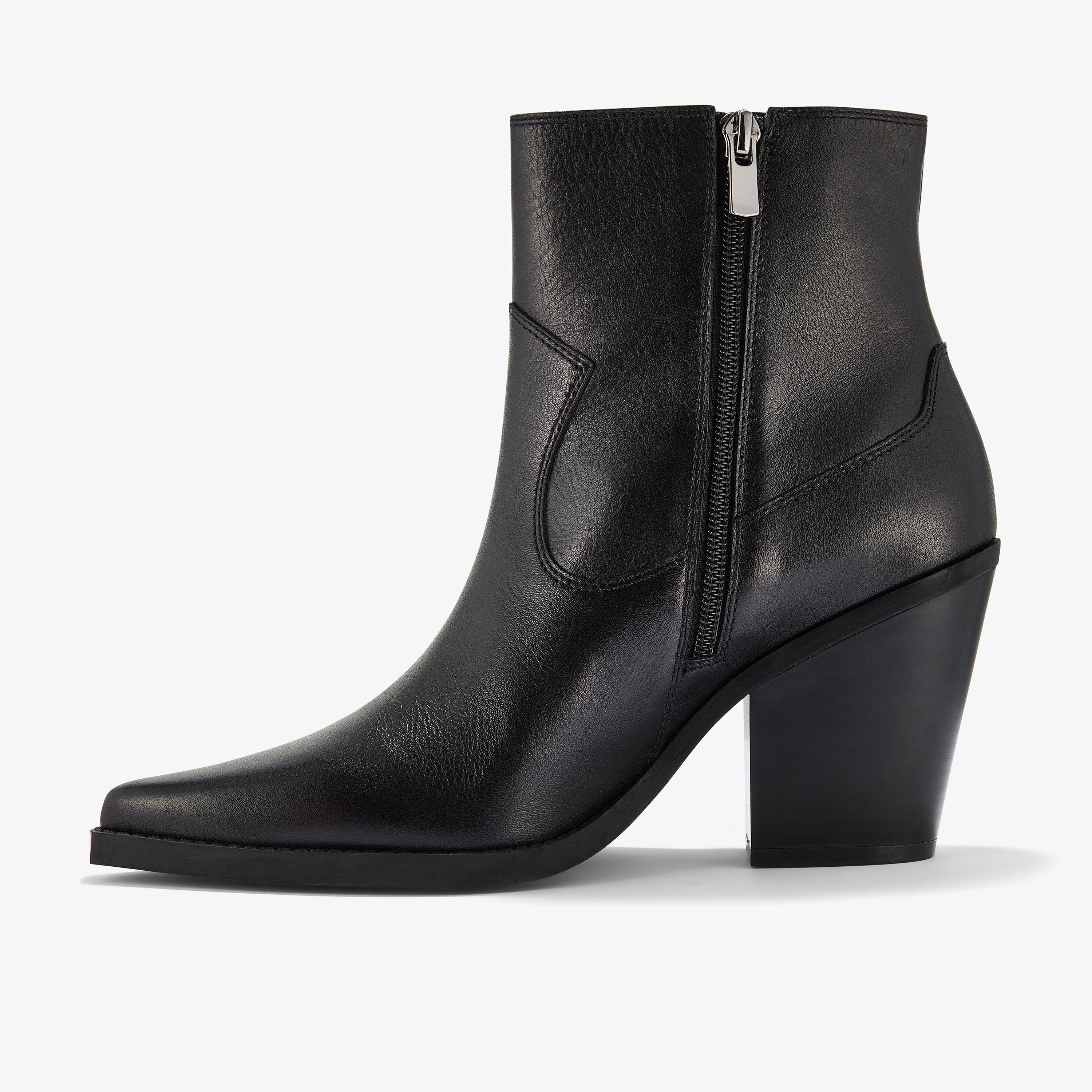 Kheda West Black Leather