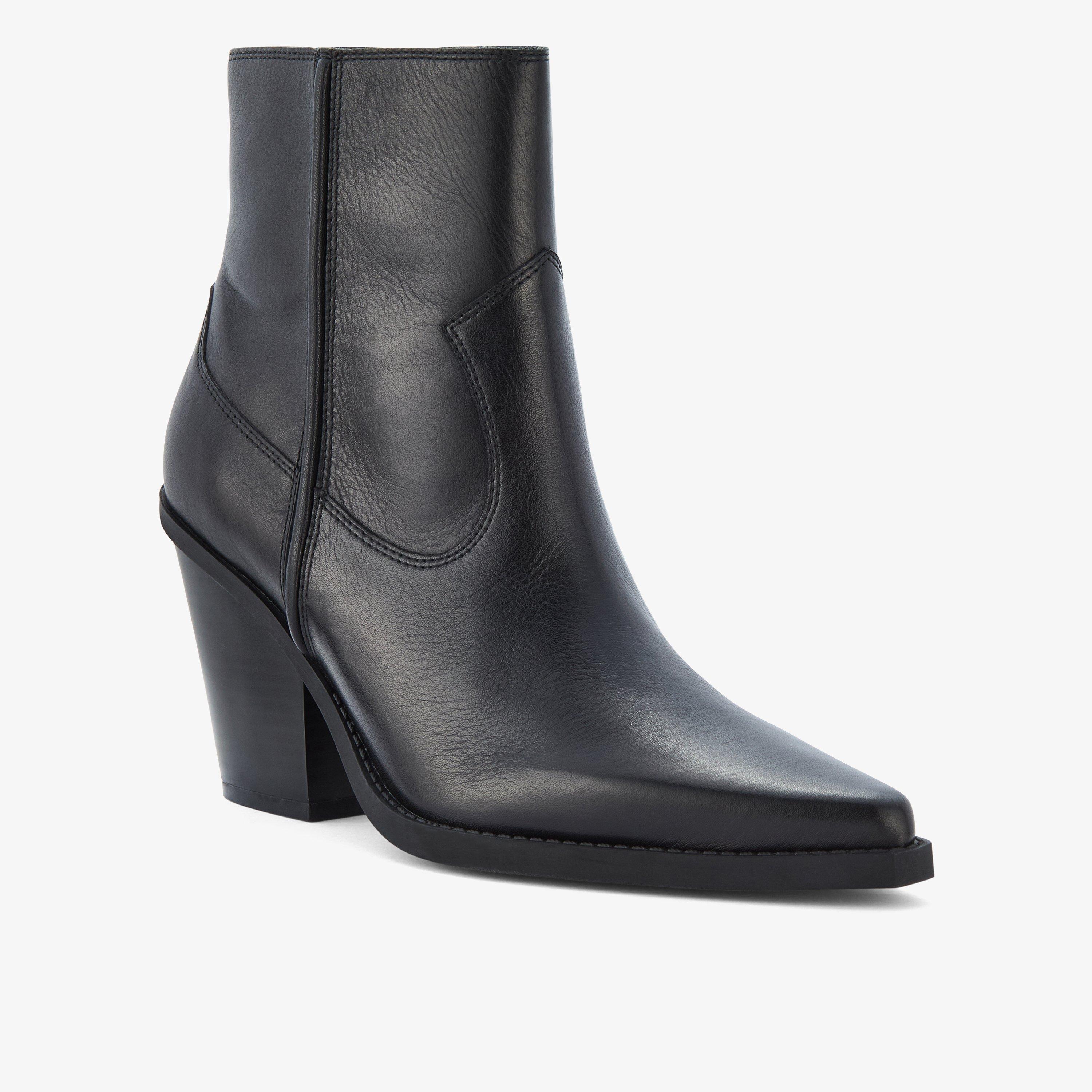 Kheda West Black Leather