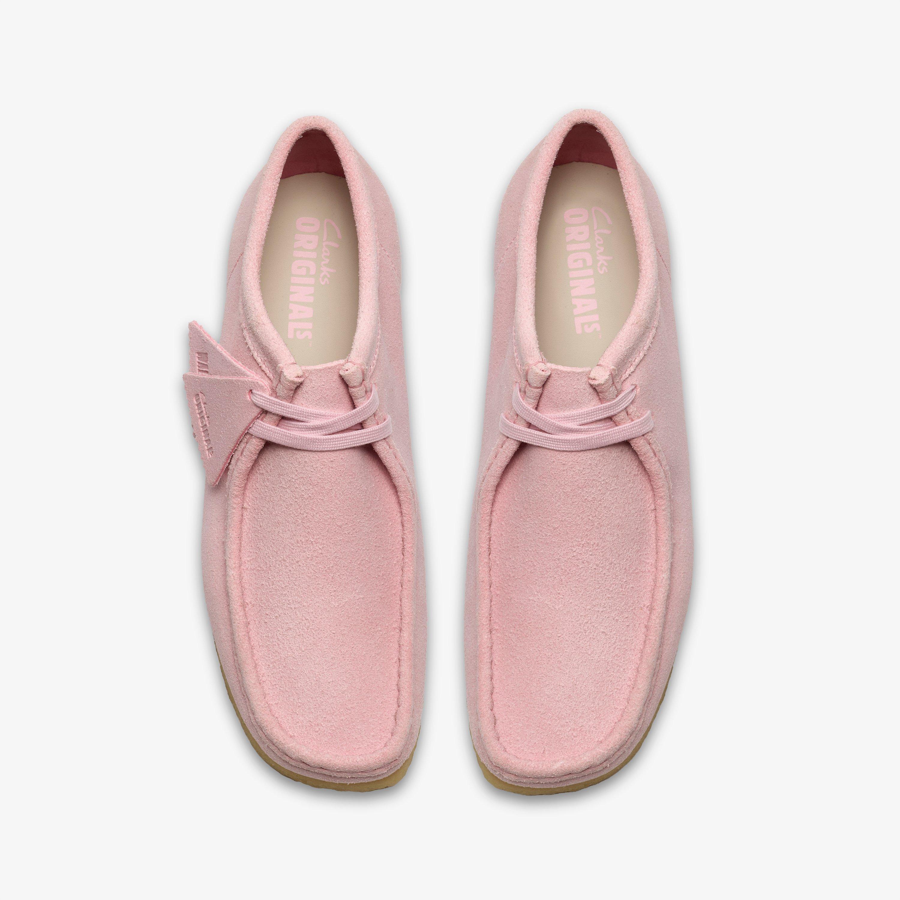 Wallabee Suede rosa claro Wallabee Zapatos con cordones, view 6 of 8