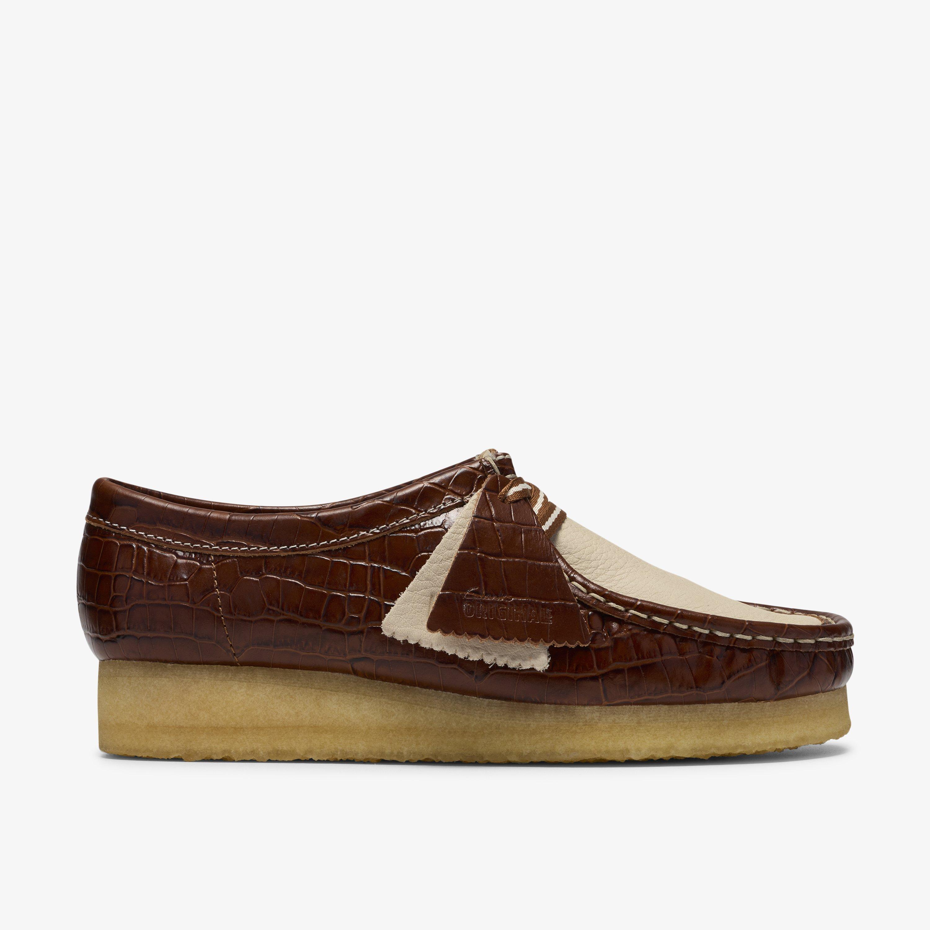 Wallabee Tan Interest Wallabee Lace Up, view 1 of 8