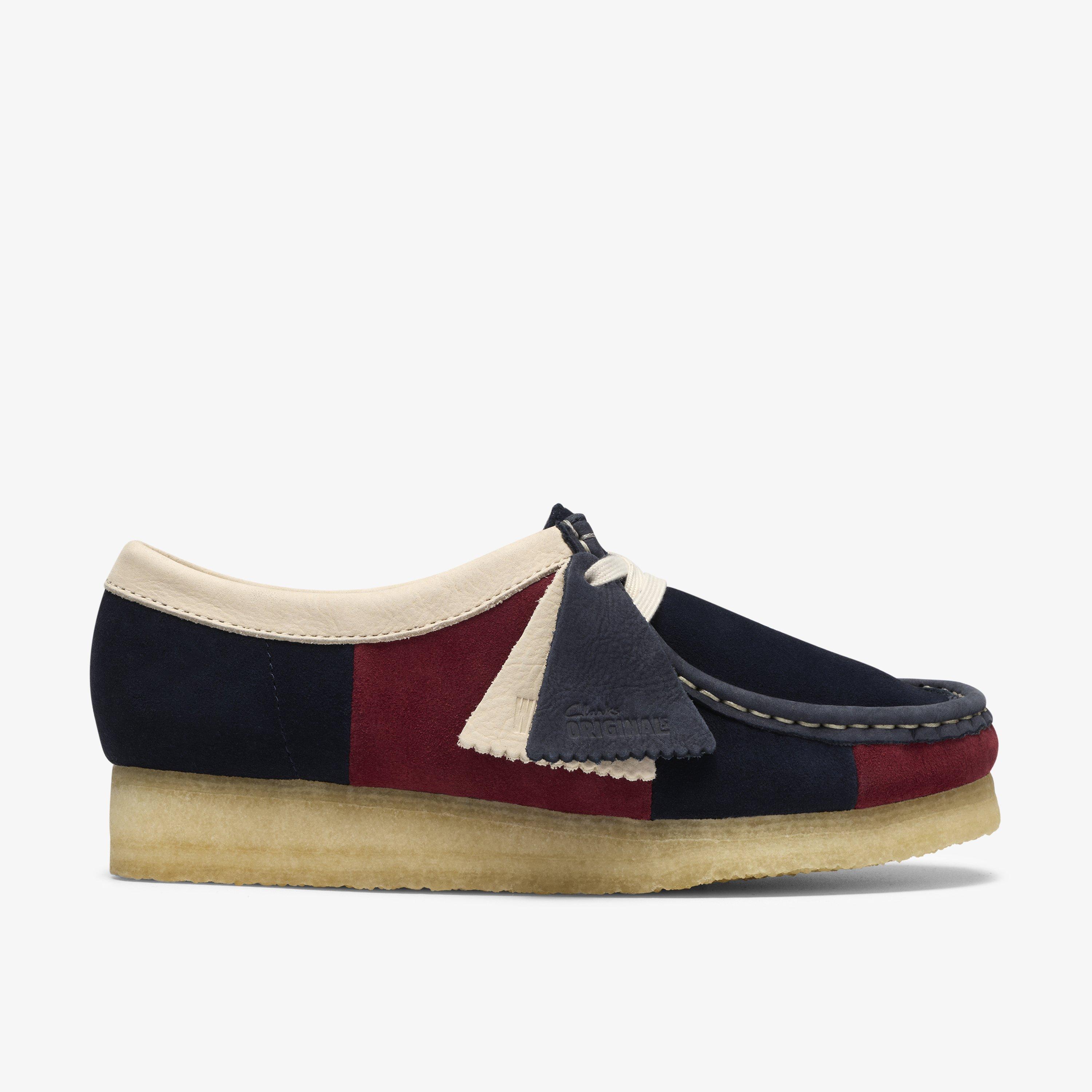 Wallabee Navy Stripe Wallabee Lace Up, view 1 of 9