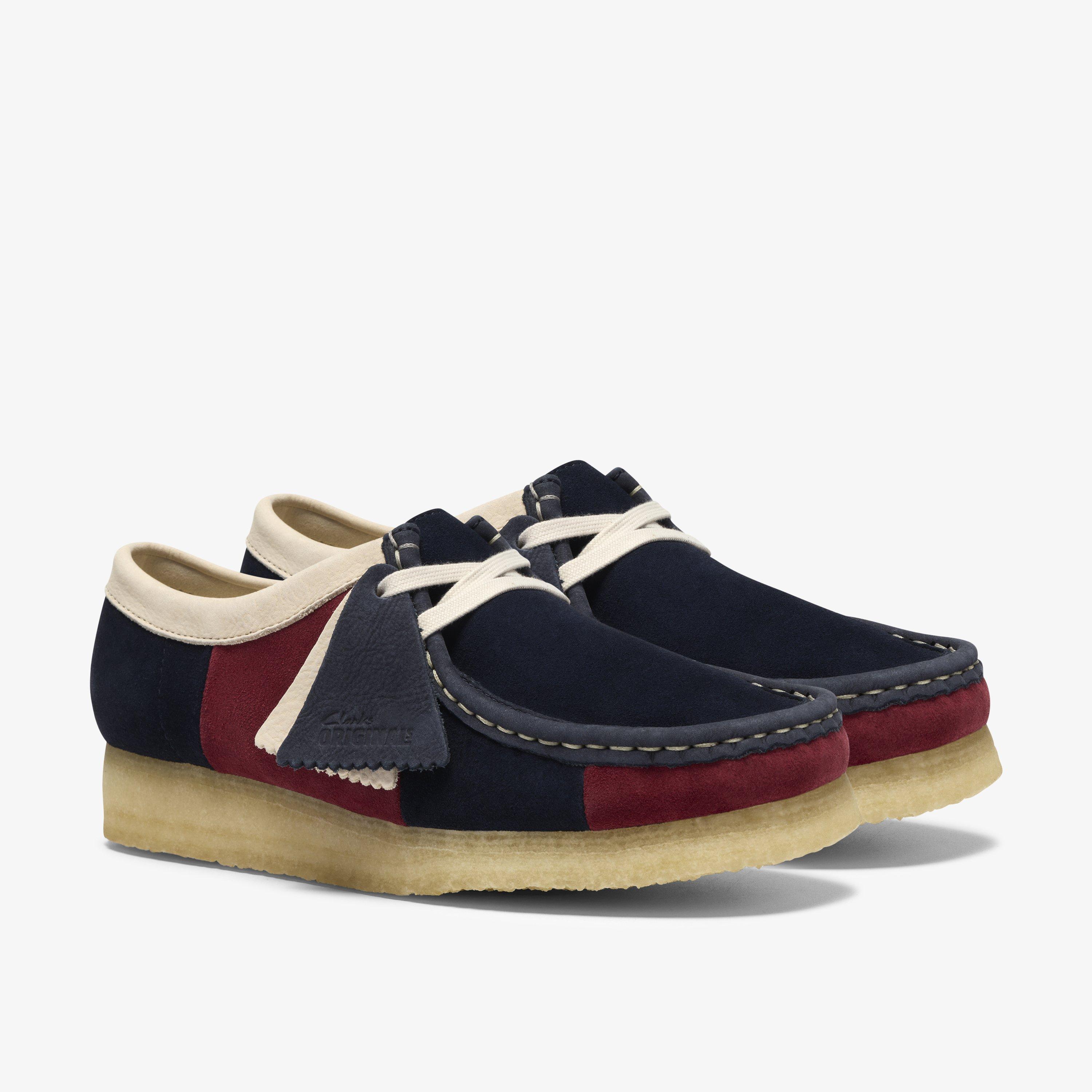Wallabee. Navy Stripe