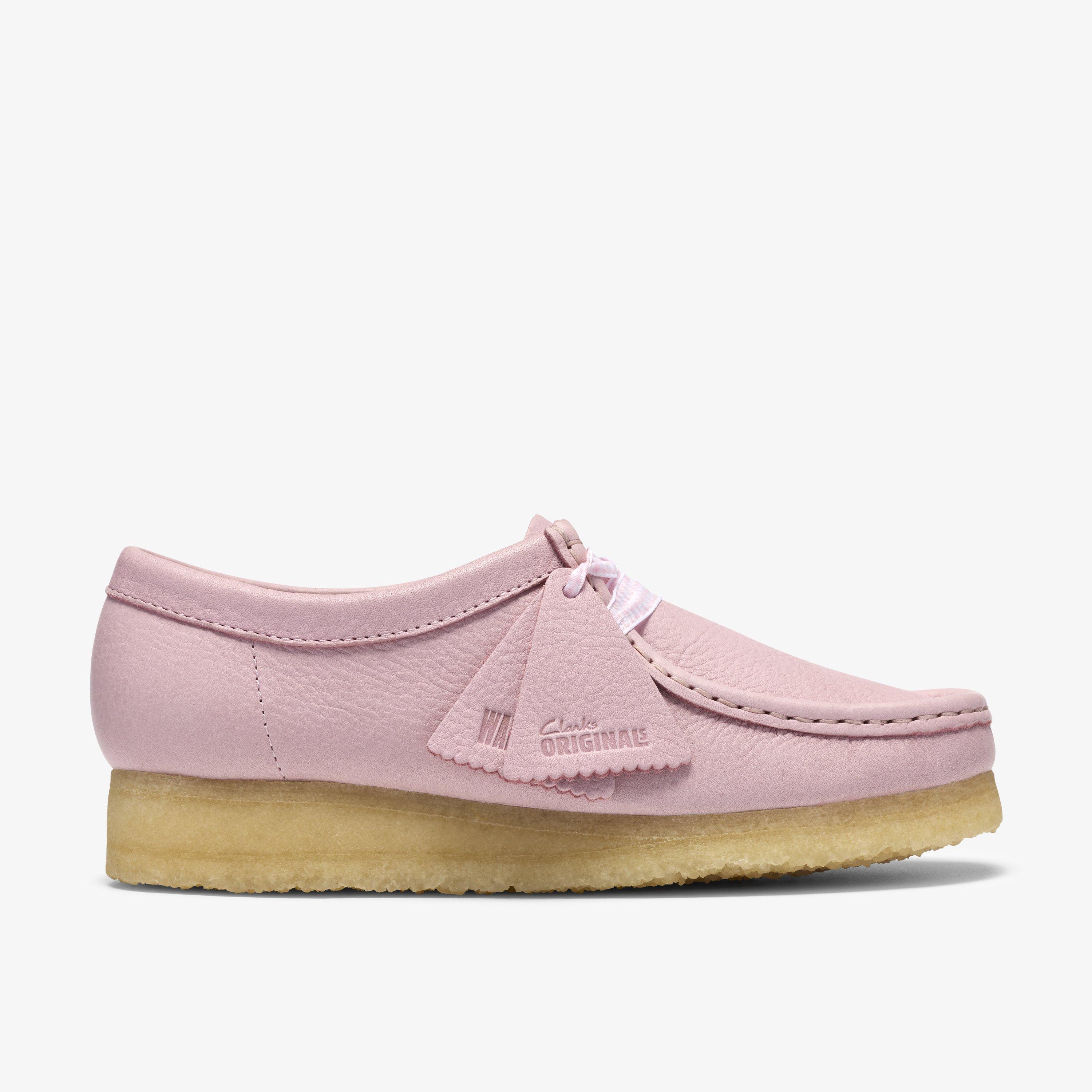 Wallabee Baby Pink Leather Wallabee Lace Up, view 1 of 8