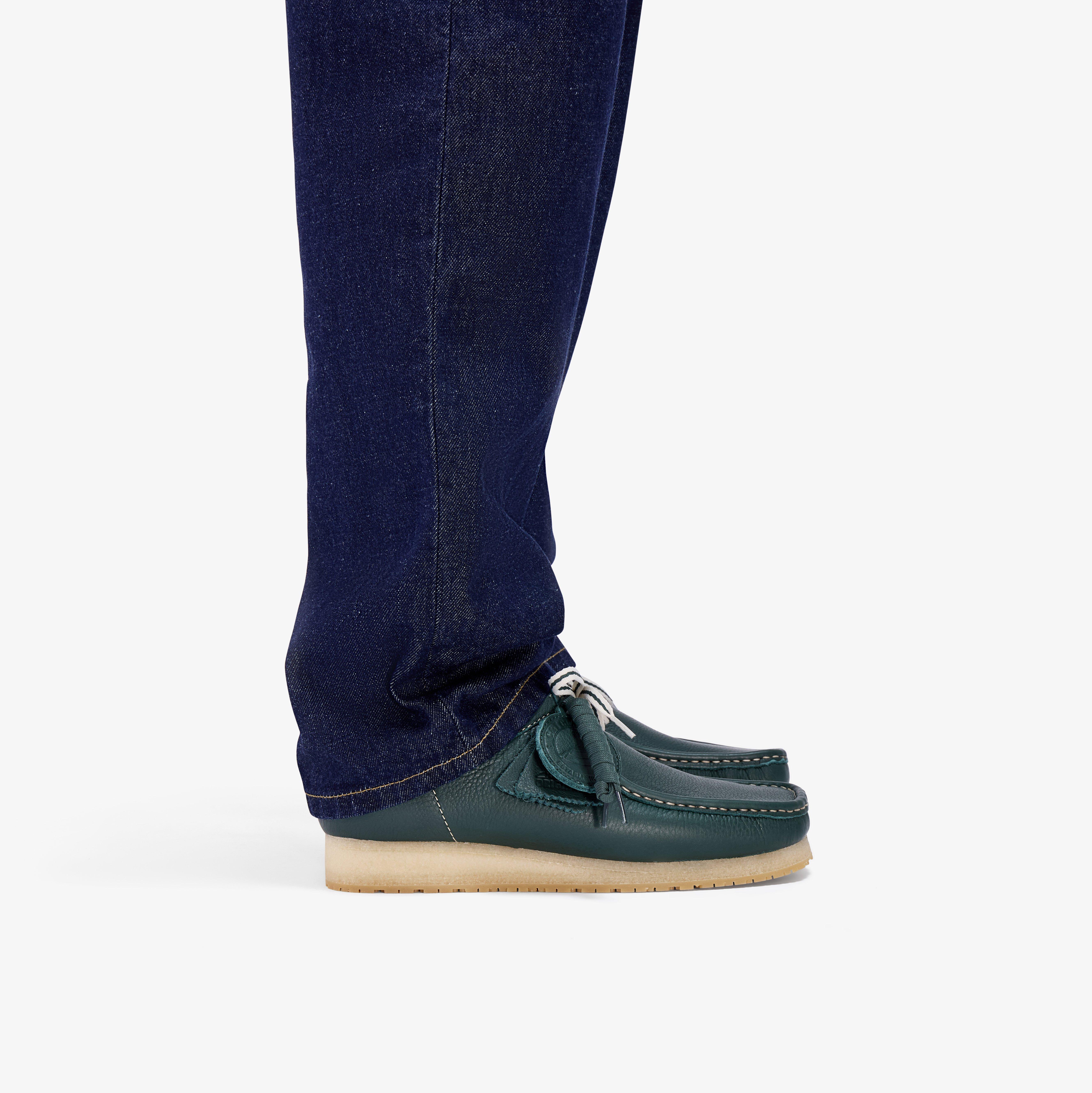 Wallabee RB Dark Green Leather