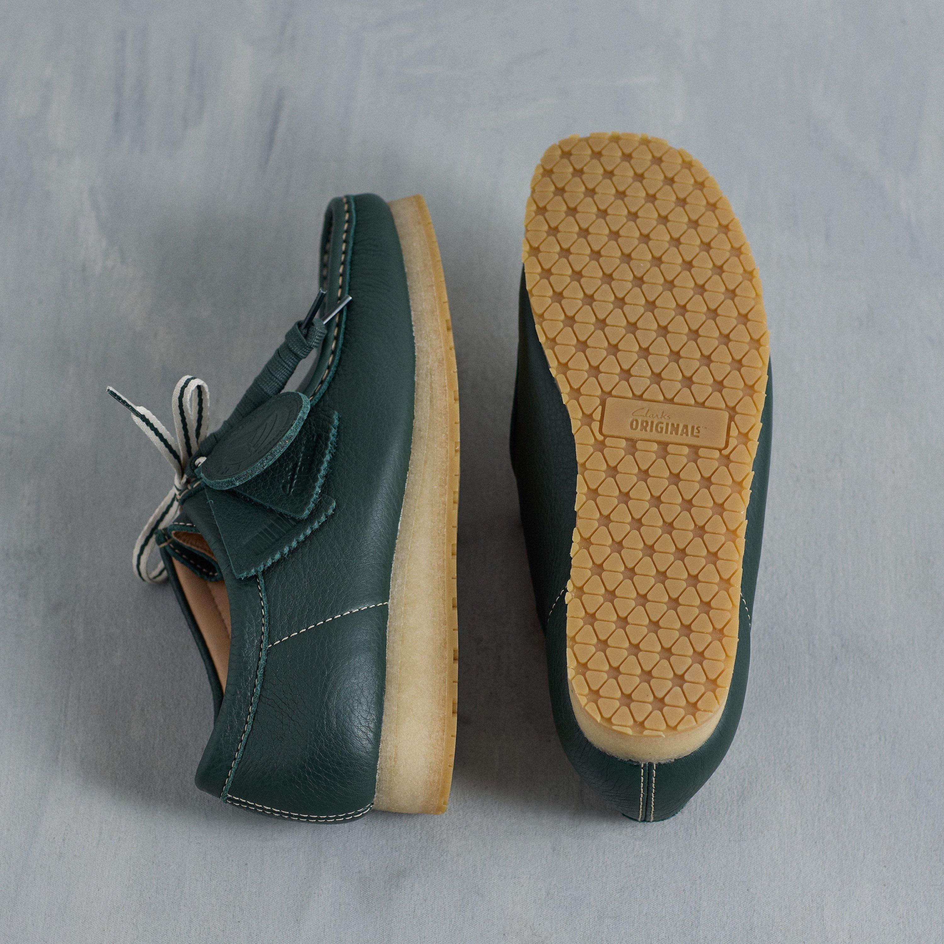 Wallabee RB Dark Green Leather