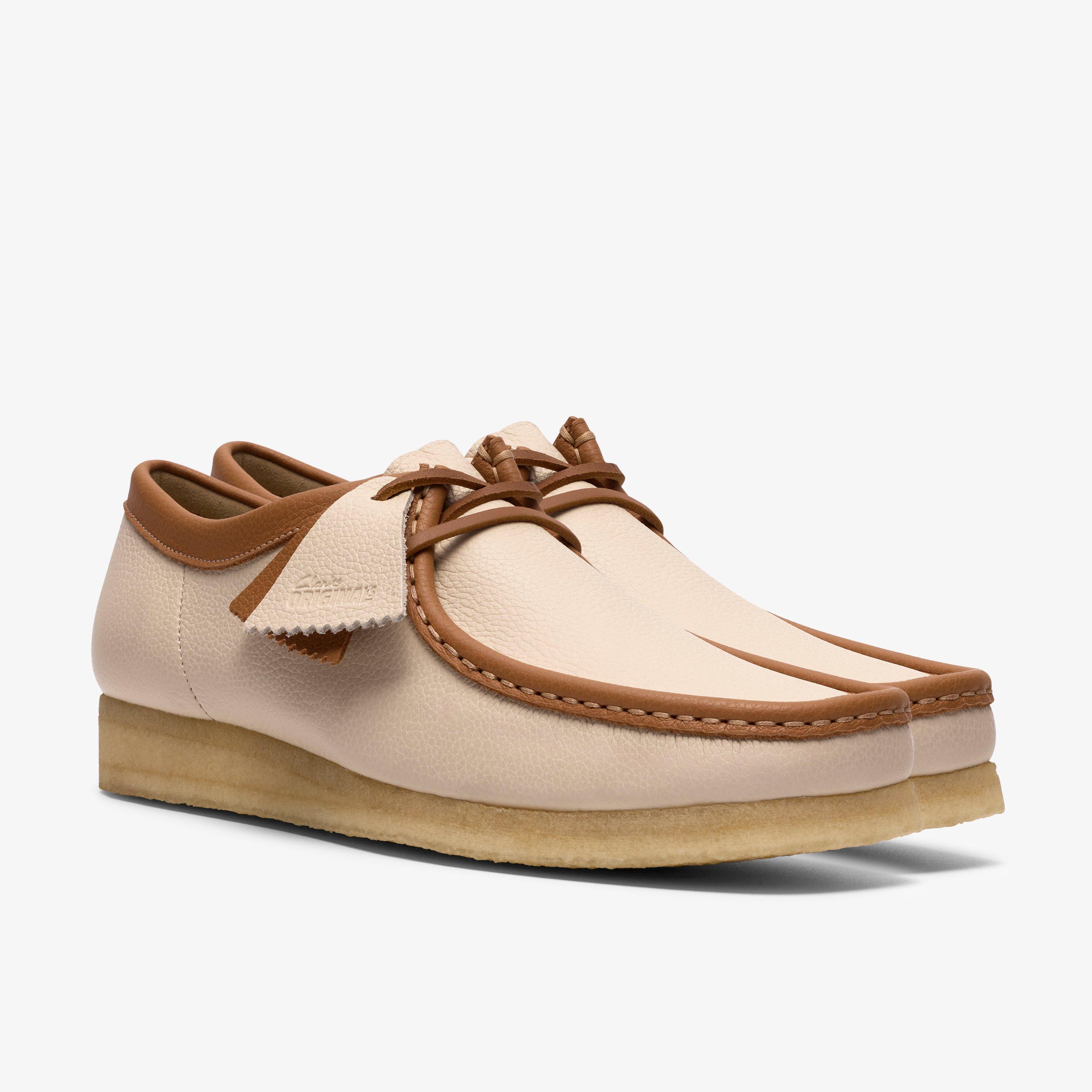 Wallabee White Combi Lea