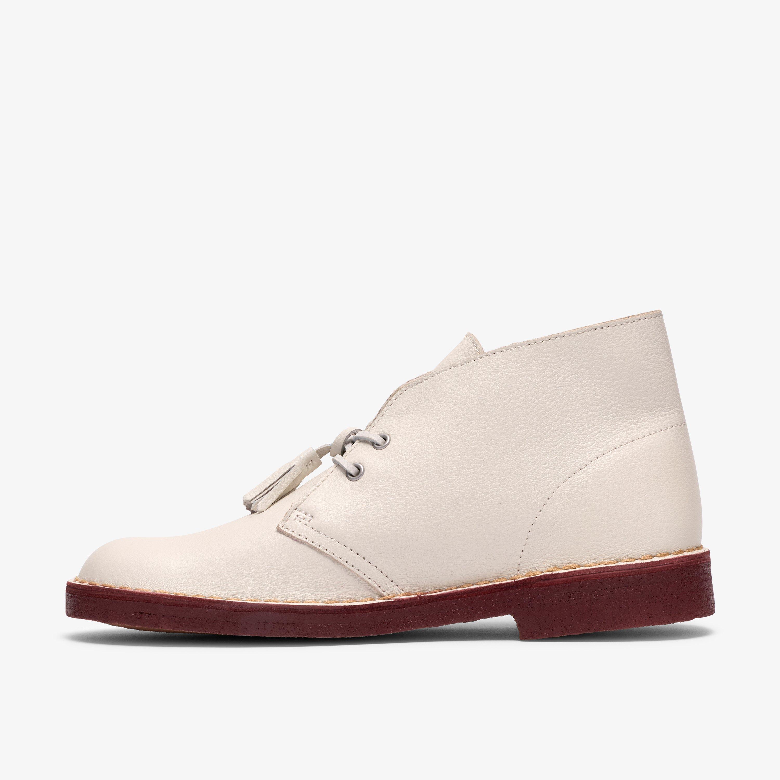 Desert Boot White Leather