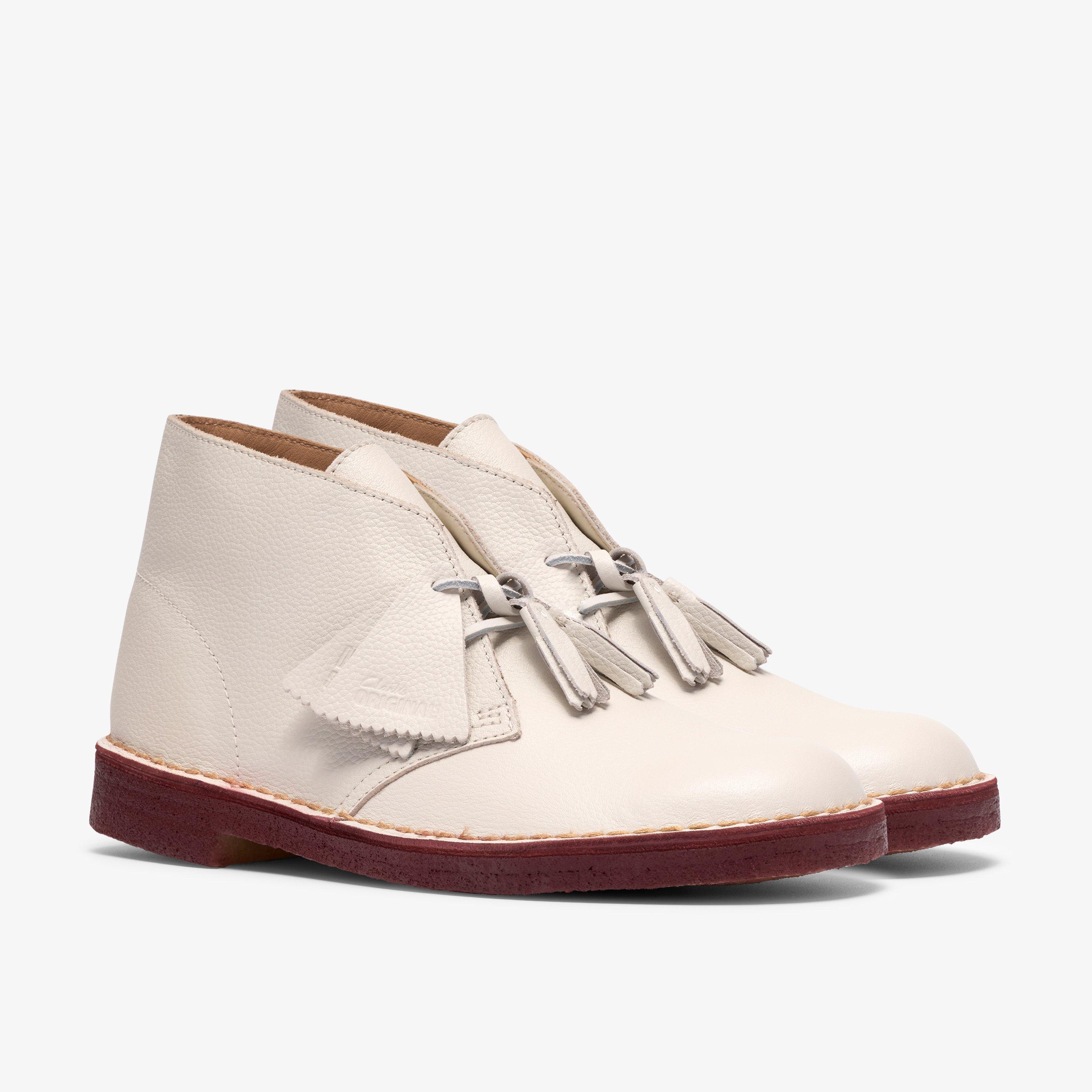 Desert Boot White Leather