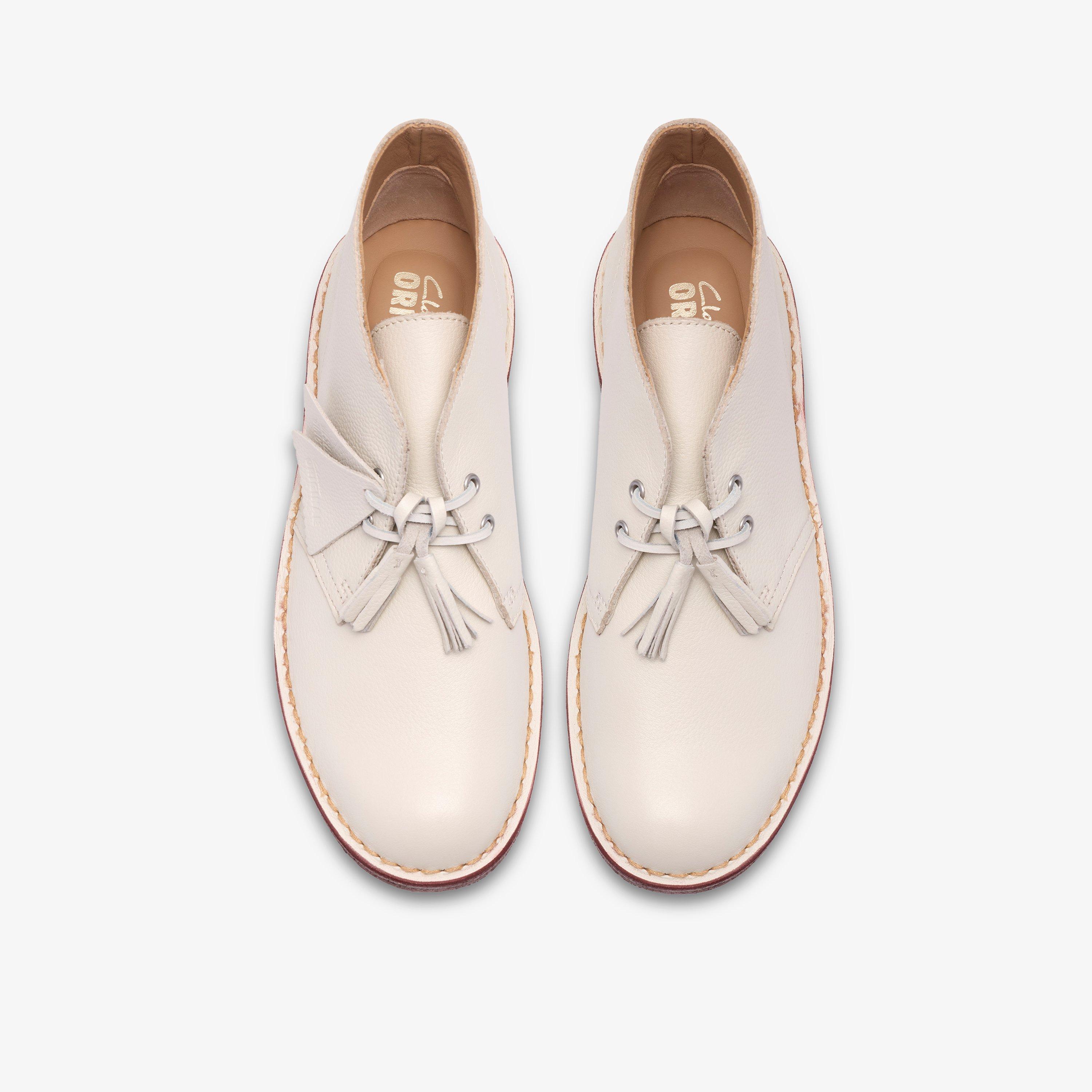 Desert Boot White Leather