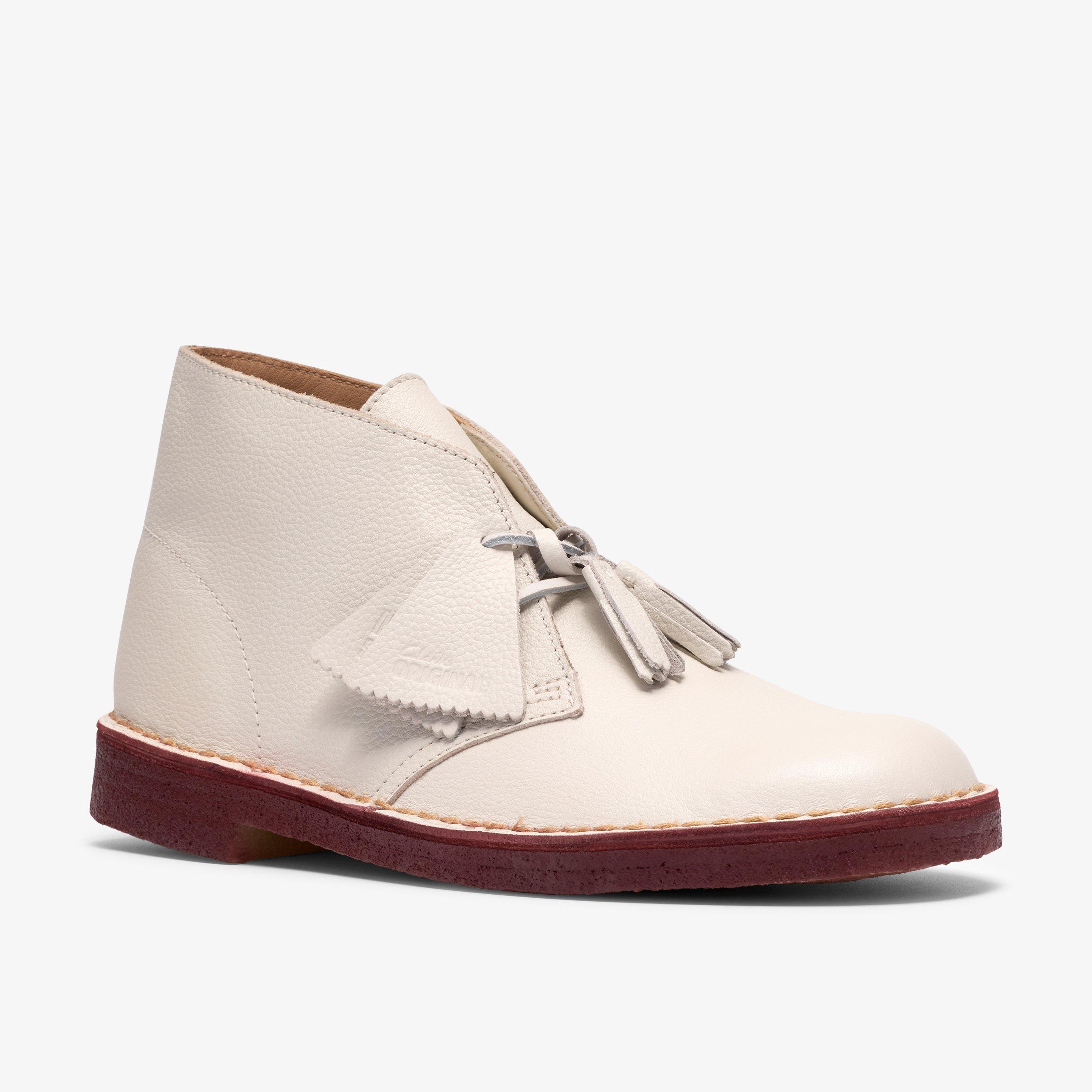 Desert Boot White Leather