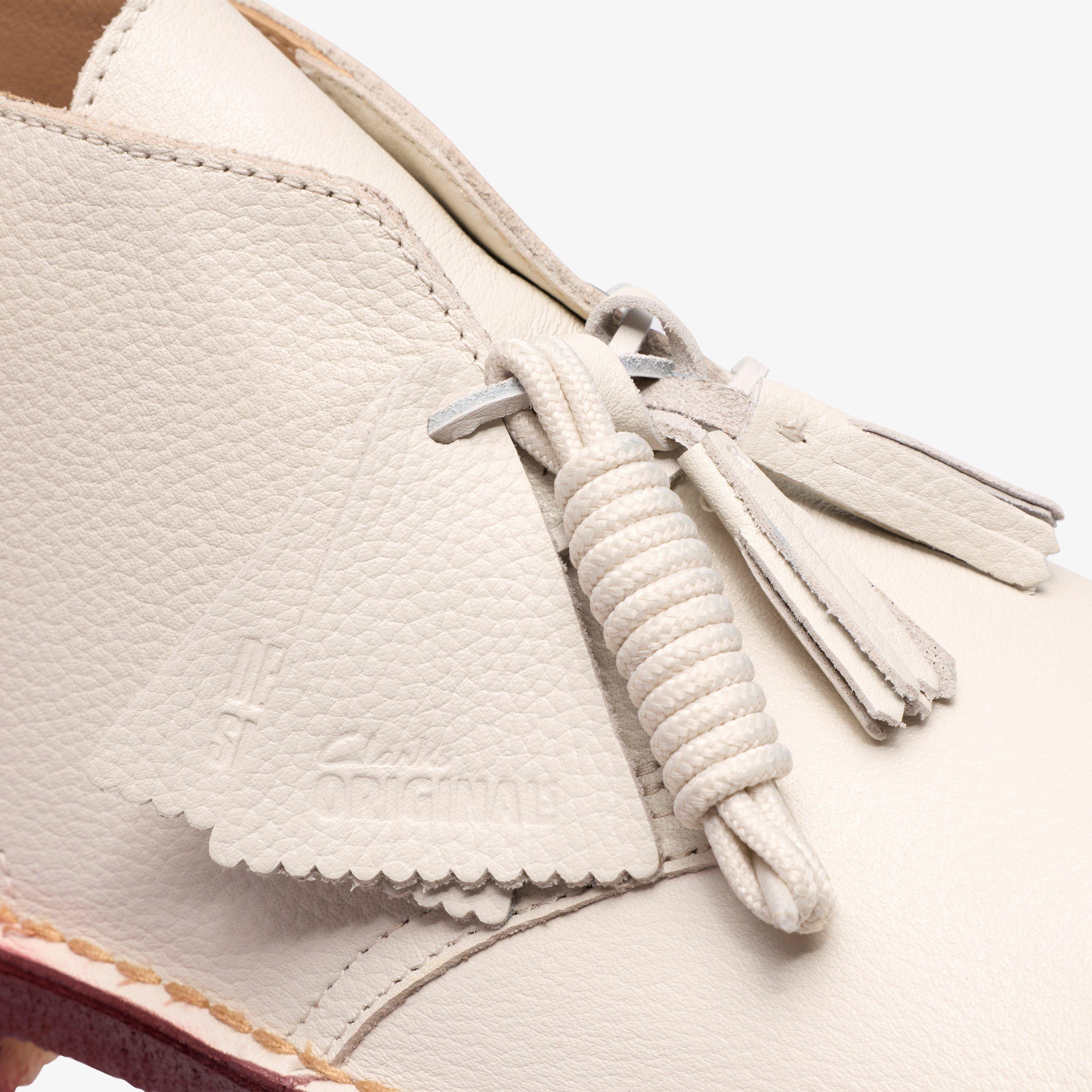 Desert Boot White Leather