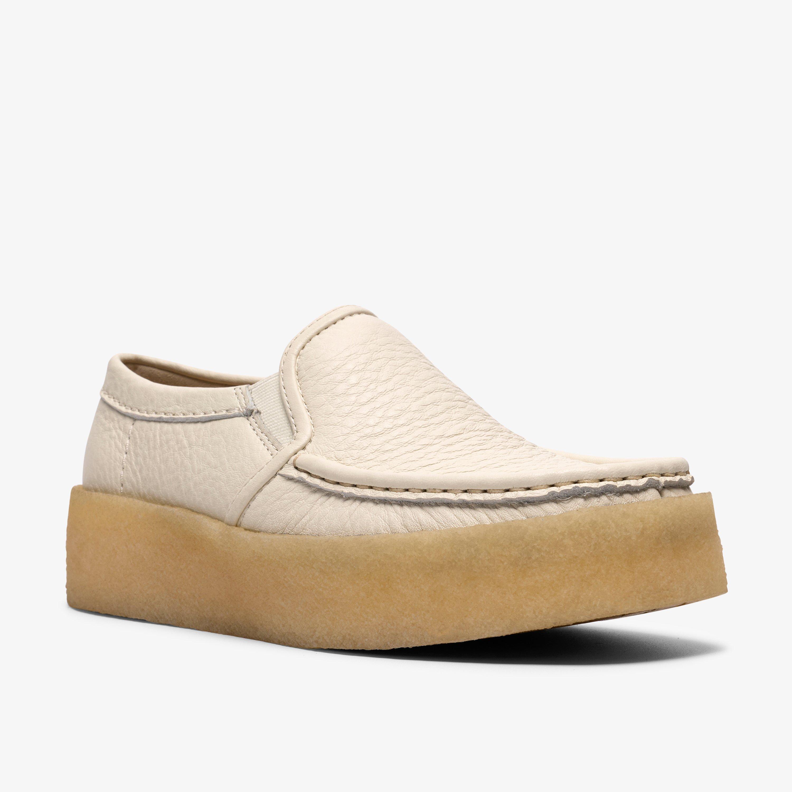 Walla Cup Slip White Leather