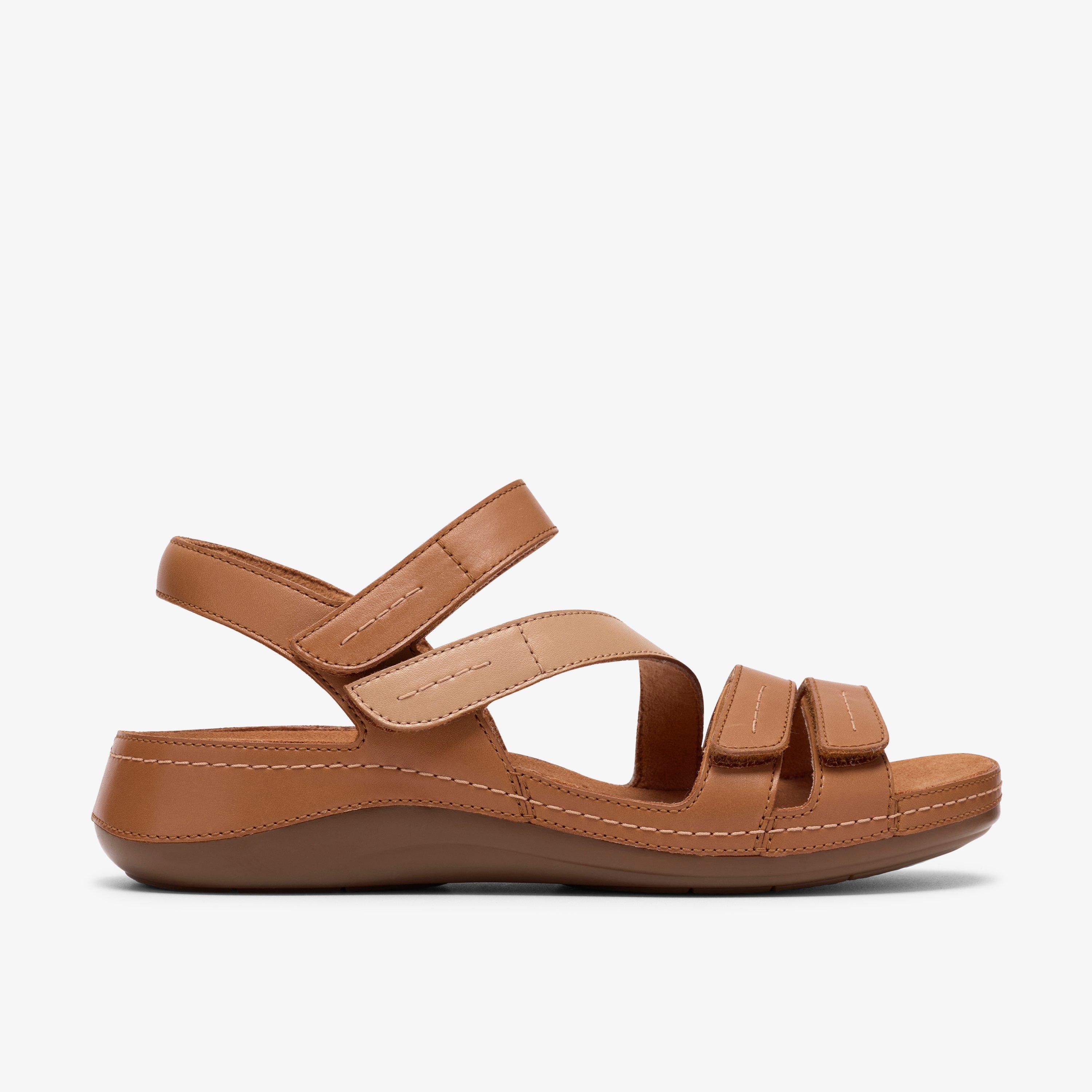 Cecily Mix Beige Combination Flat Sandals, view 1 of 6
