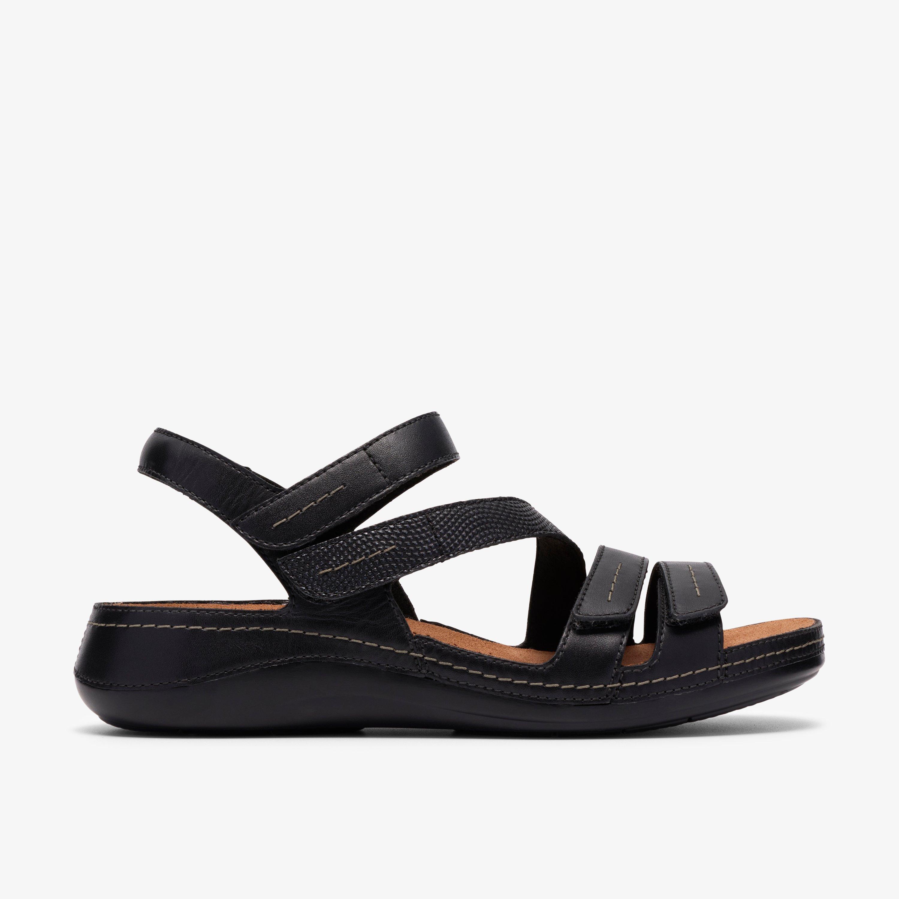 Cecily Mix Black Combination Flat Sandals, view 1 of 6