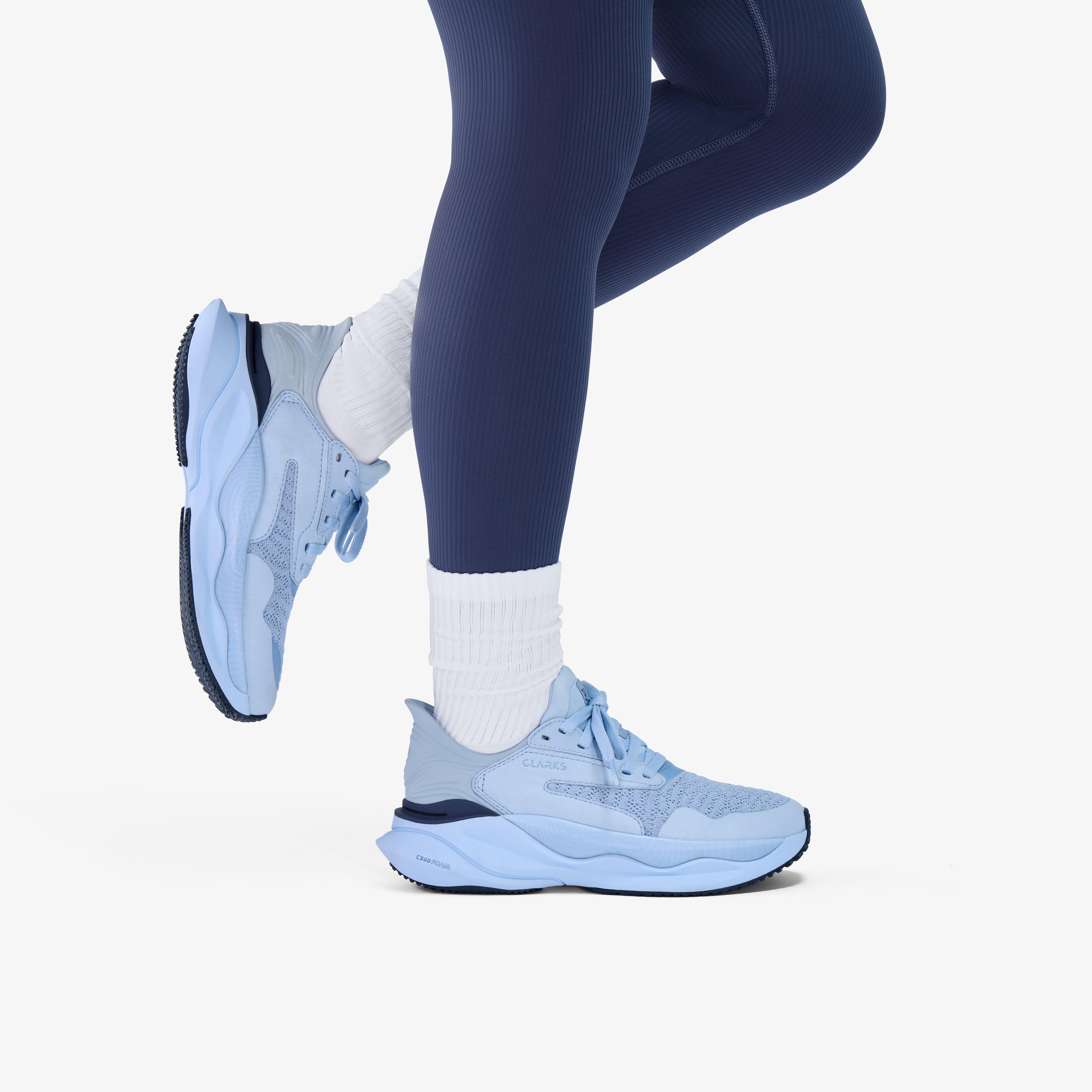 Clarks Pace. Light Blue