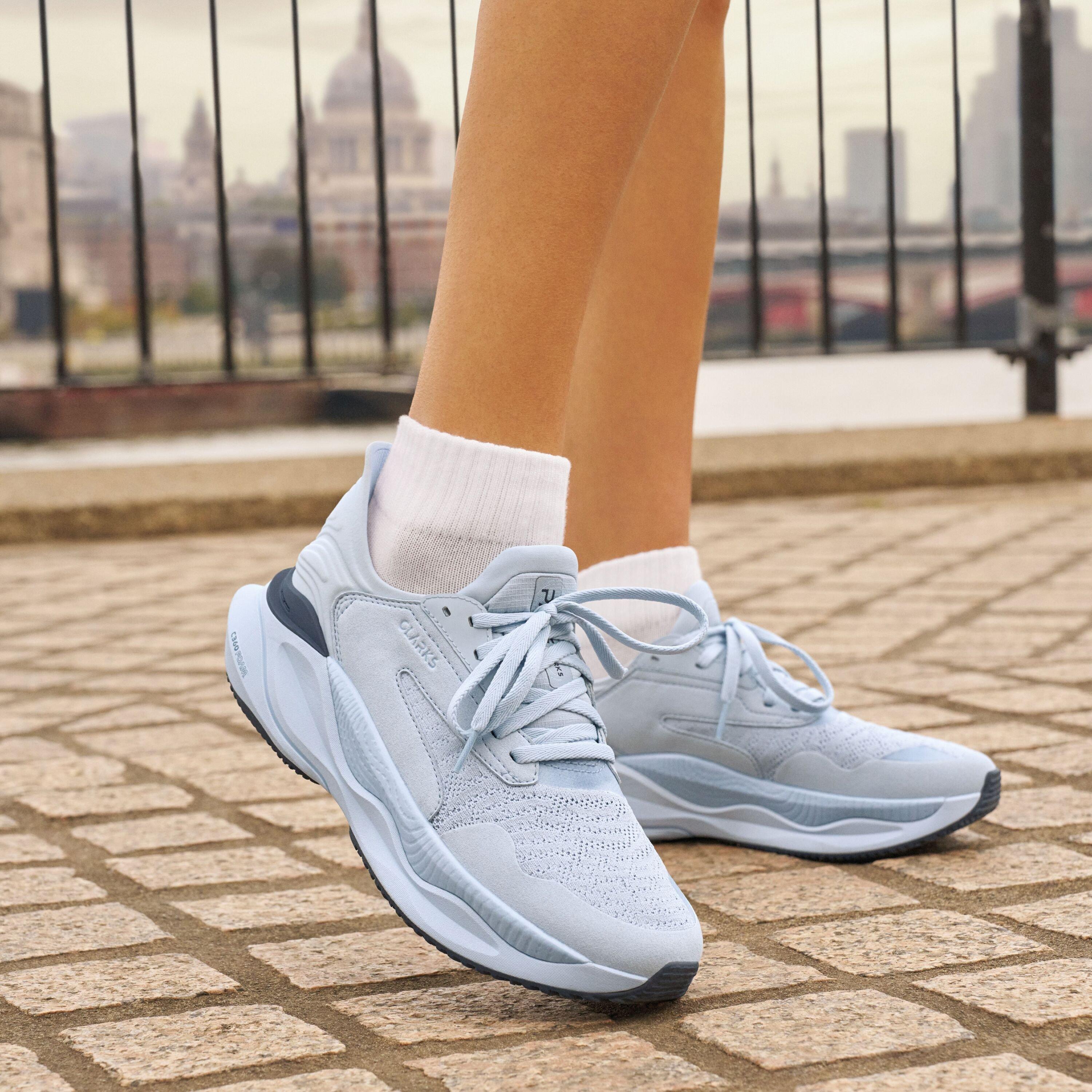 Clarks Pace. Light Blue