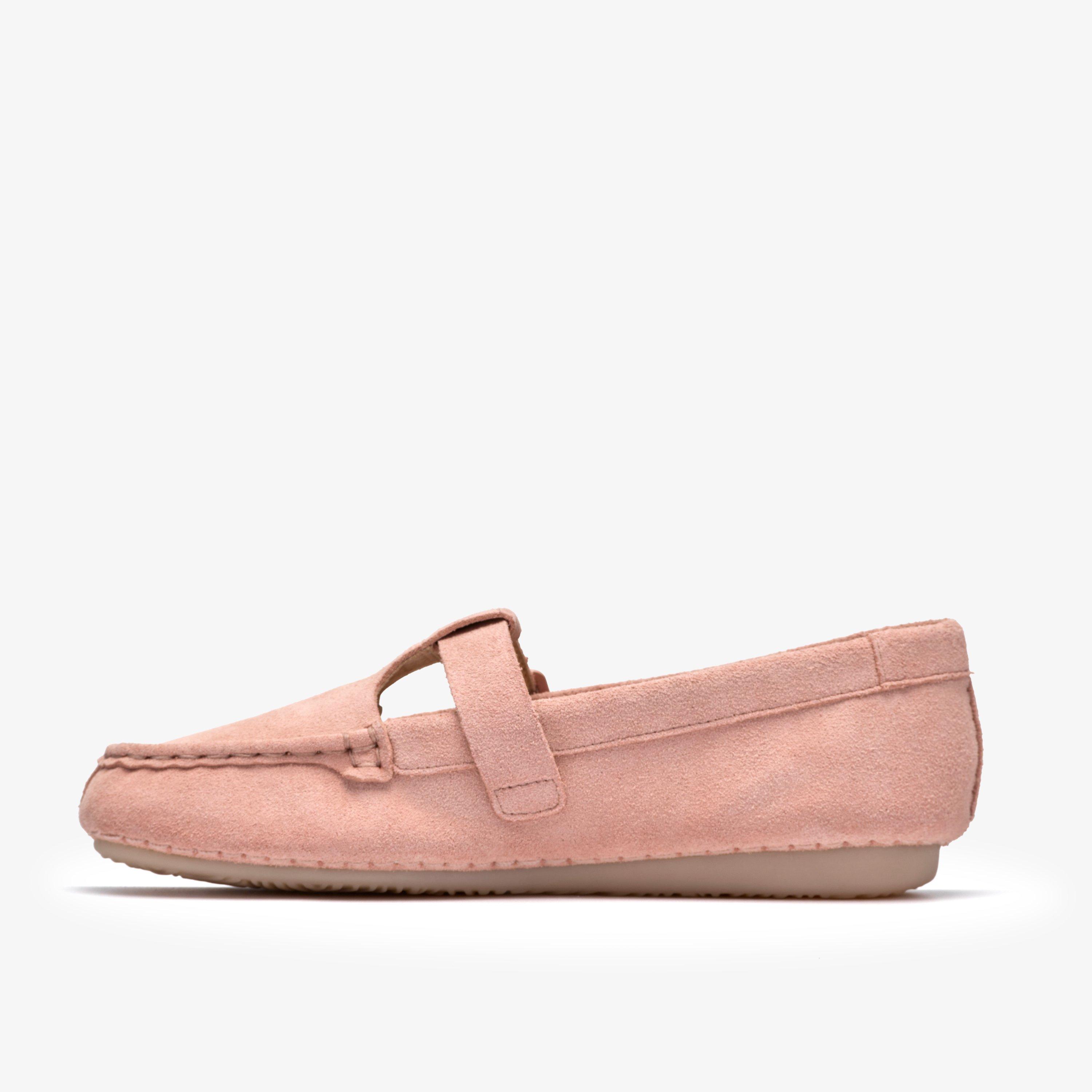 Freckle Tbar Light Pink Suede