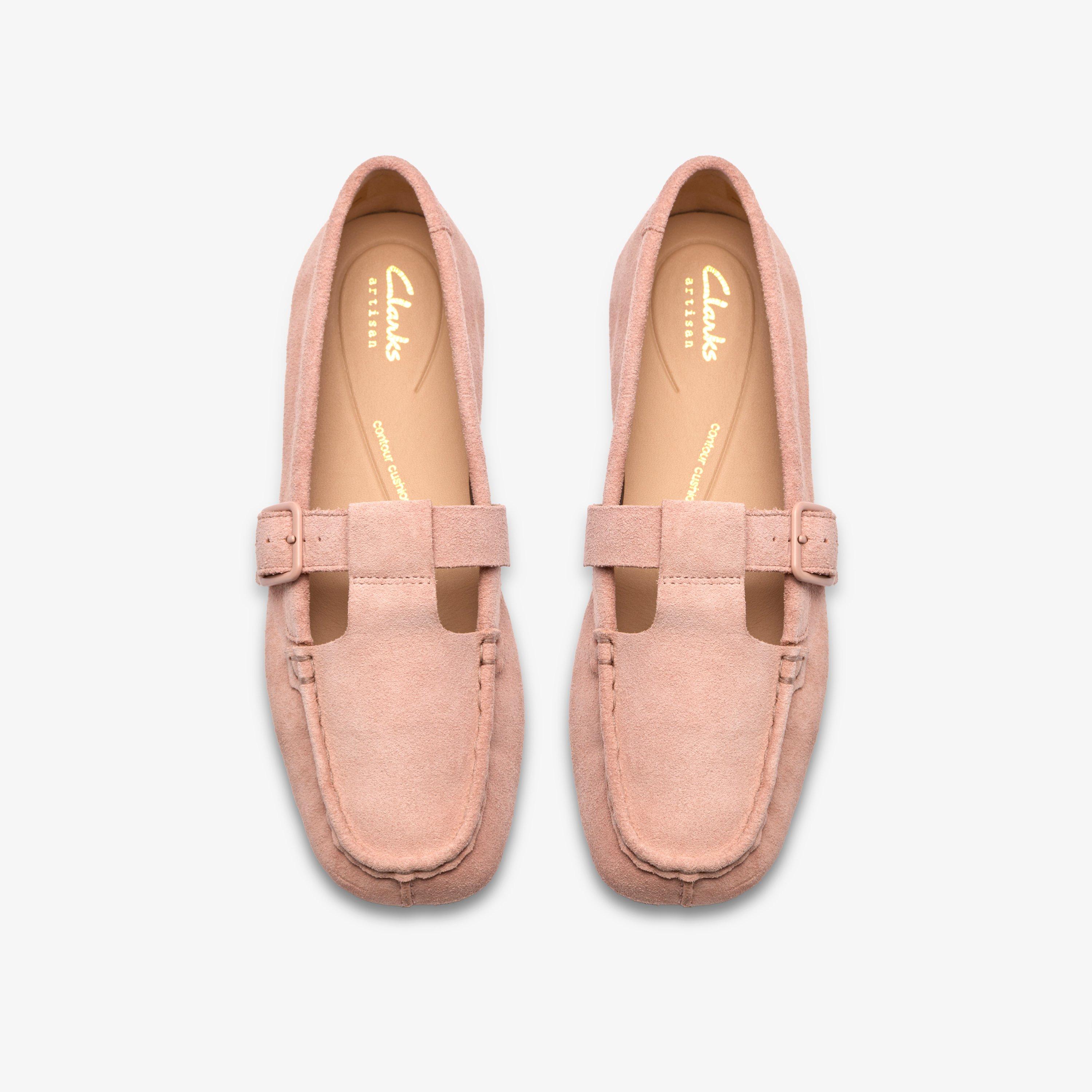 Freckle Tbar Light Pink Suede