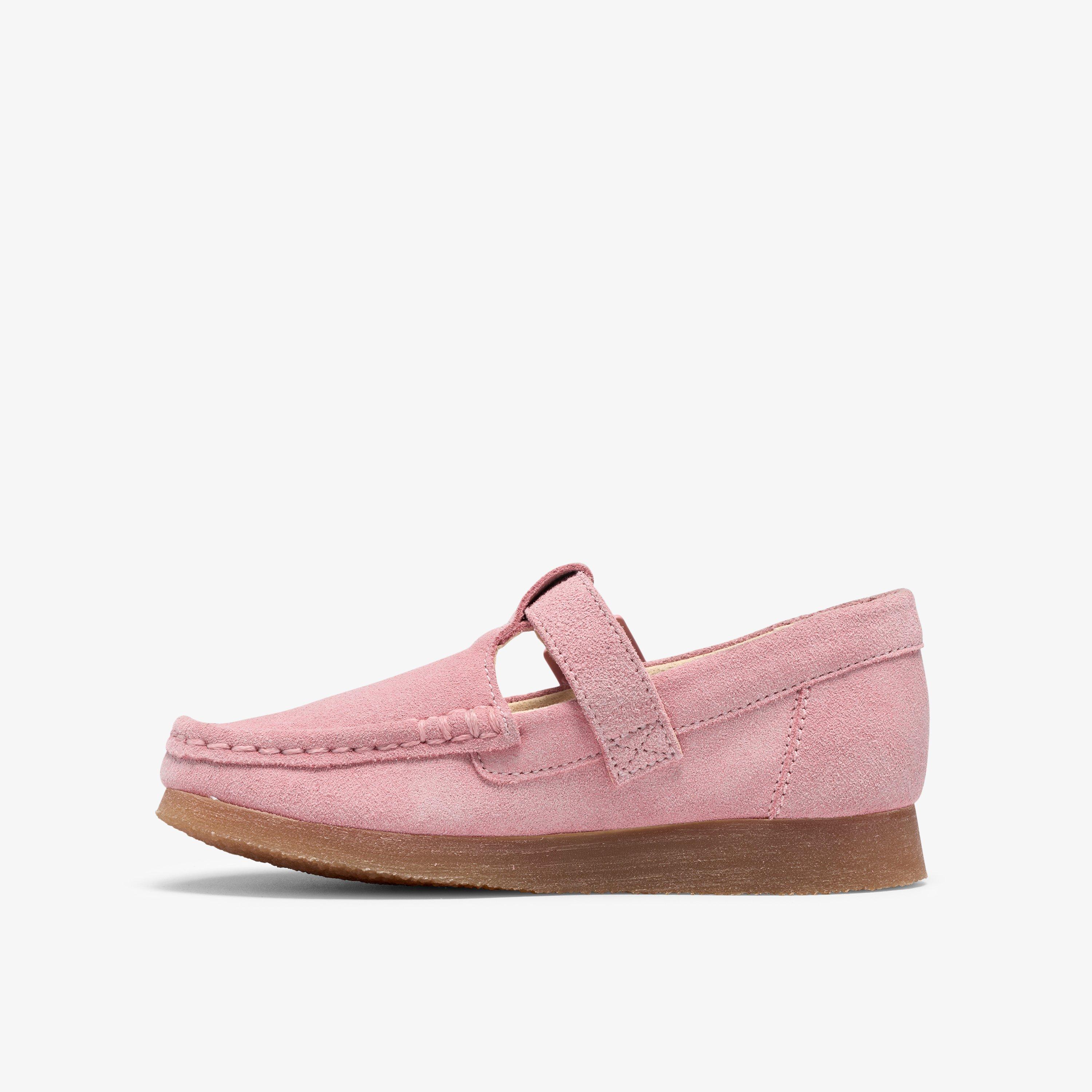 Wallabee T Bar Big Kids  — Pink