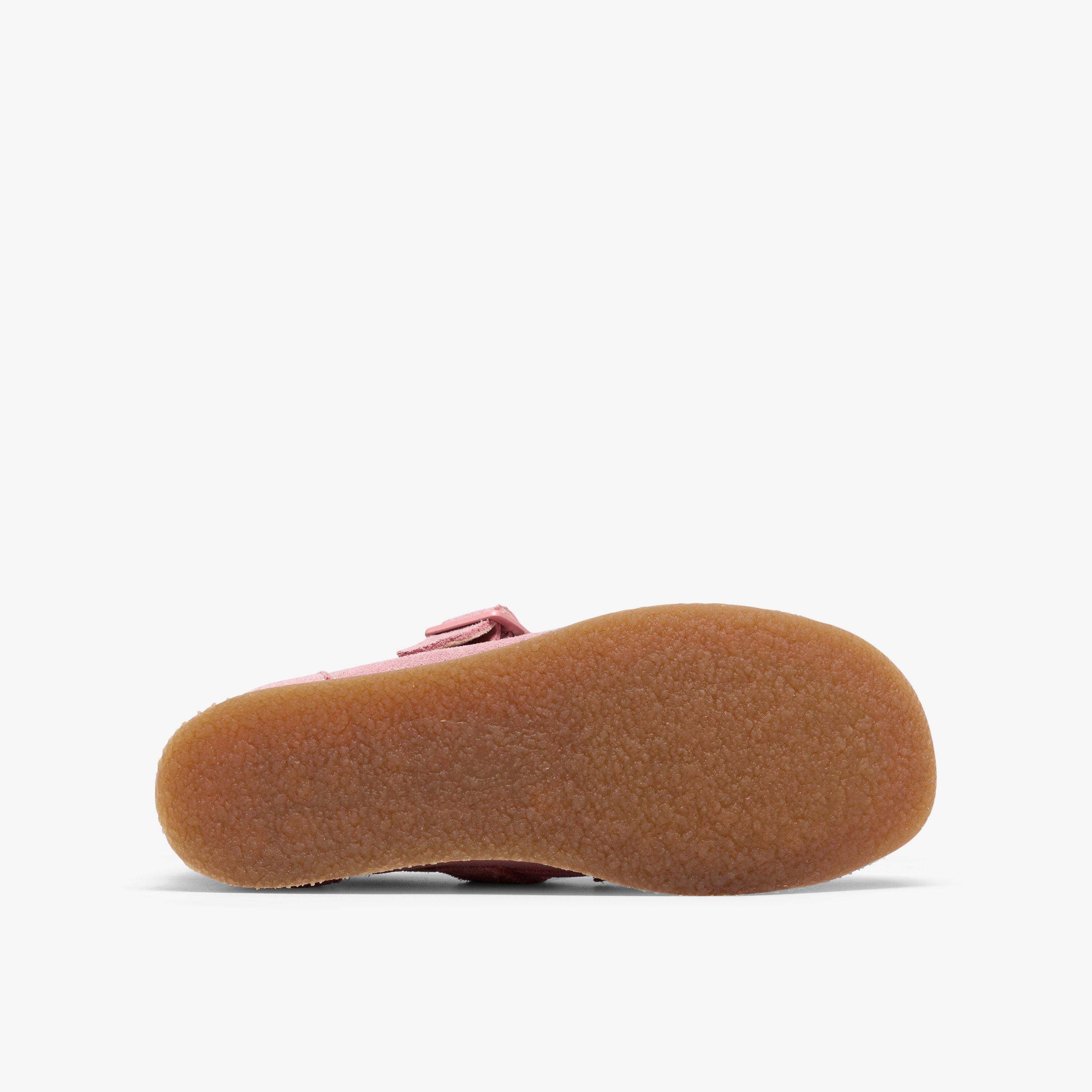 Wallabee T Bar Big Kids  — Pink