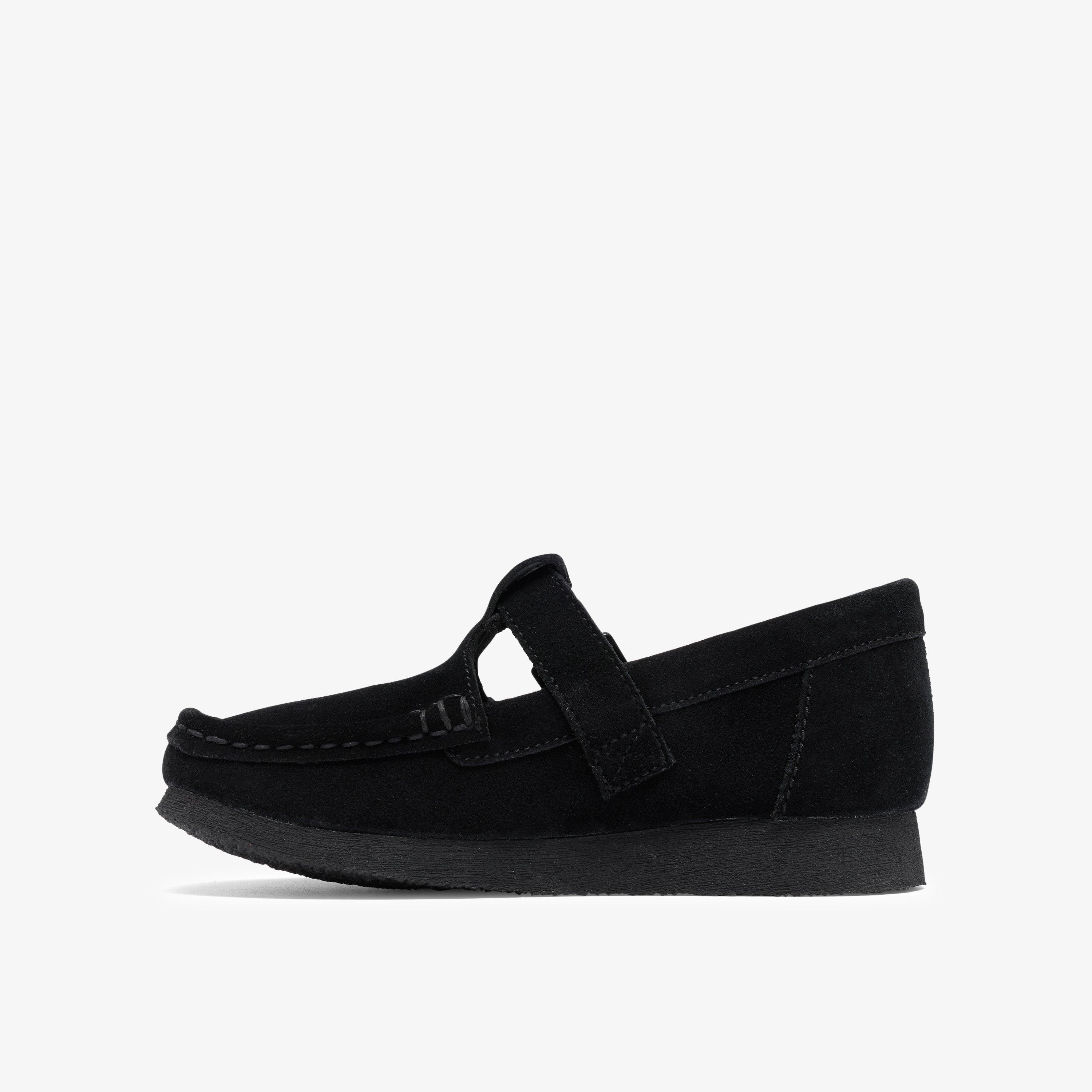Wallabee T Bar Big Kids  — Black