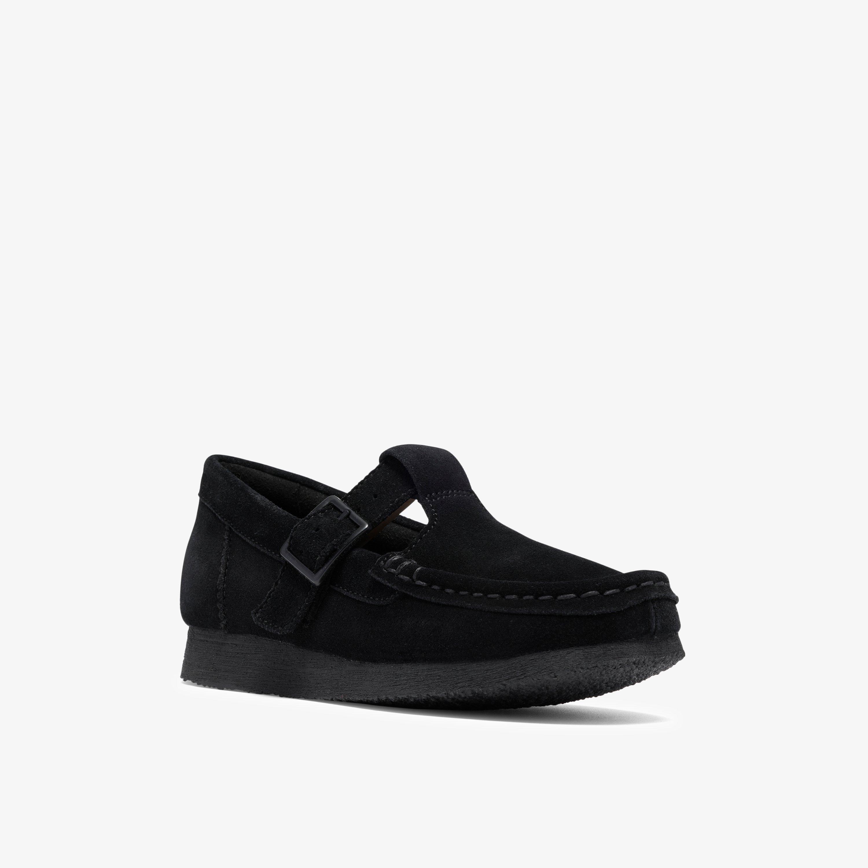 Wallabee T Bar Big Kids  — Black