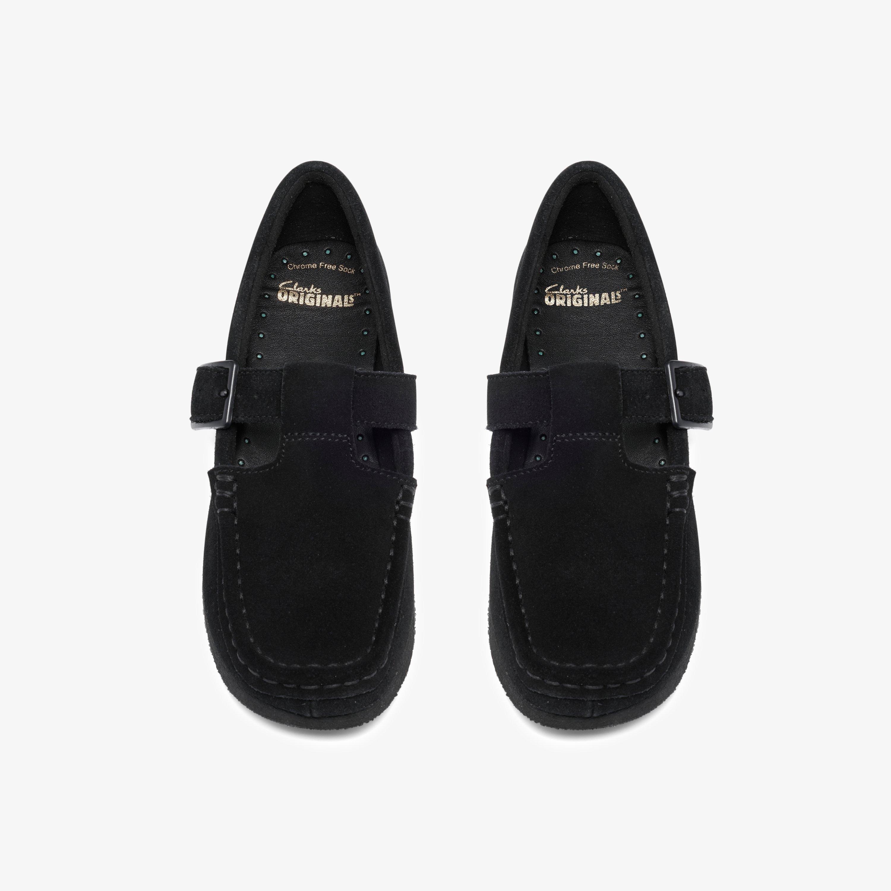 Wallabee T Bar Big Kids  — Black