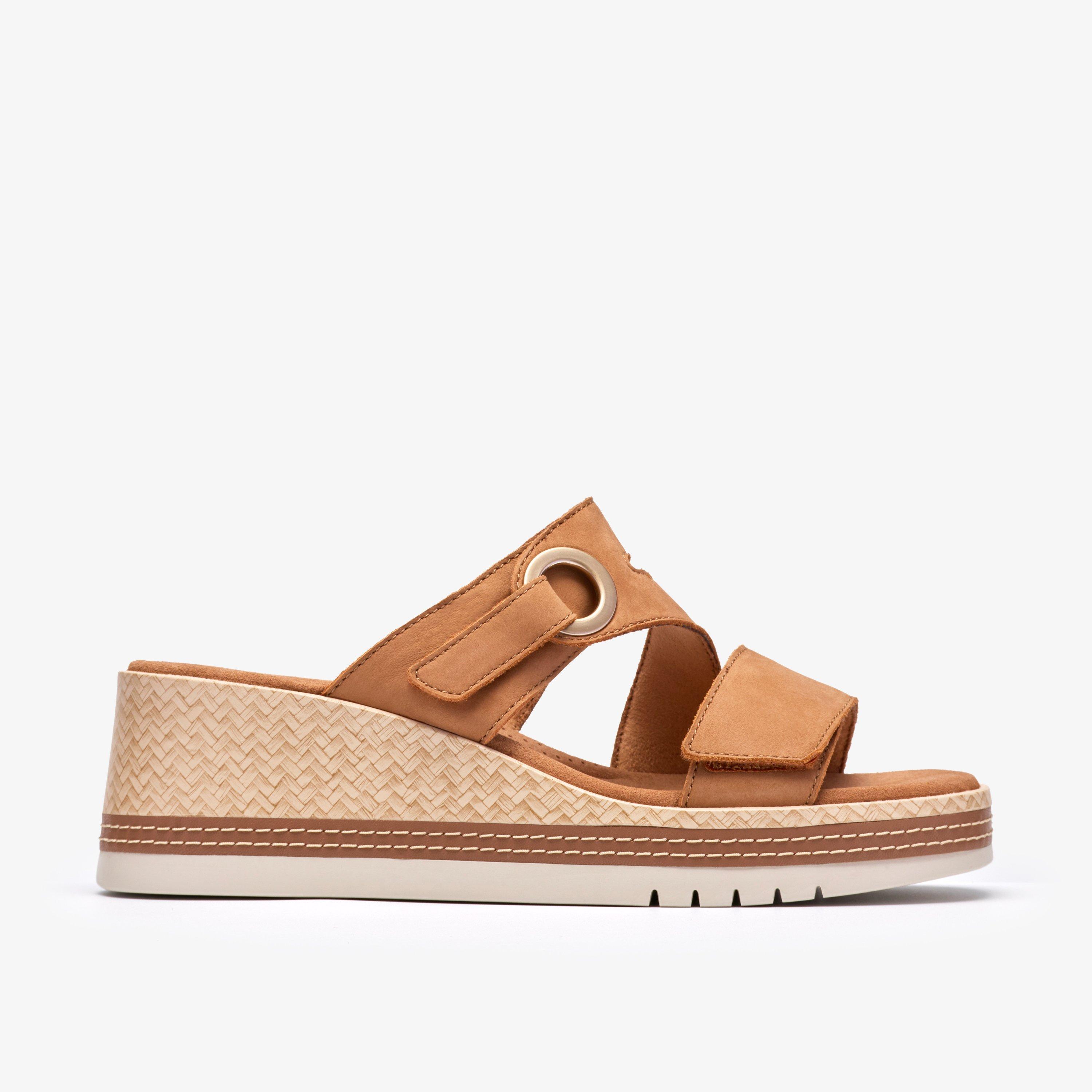 Kidiki Cove Tan Nubuck Wedges, view 1 of 6