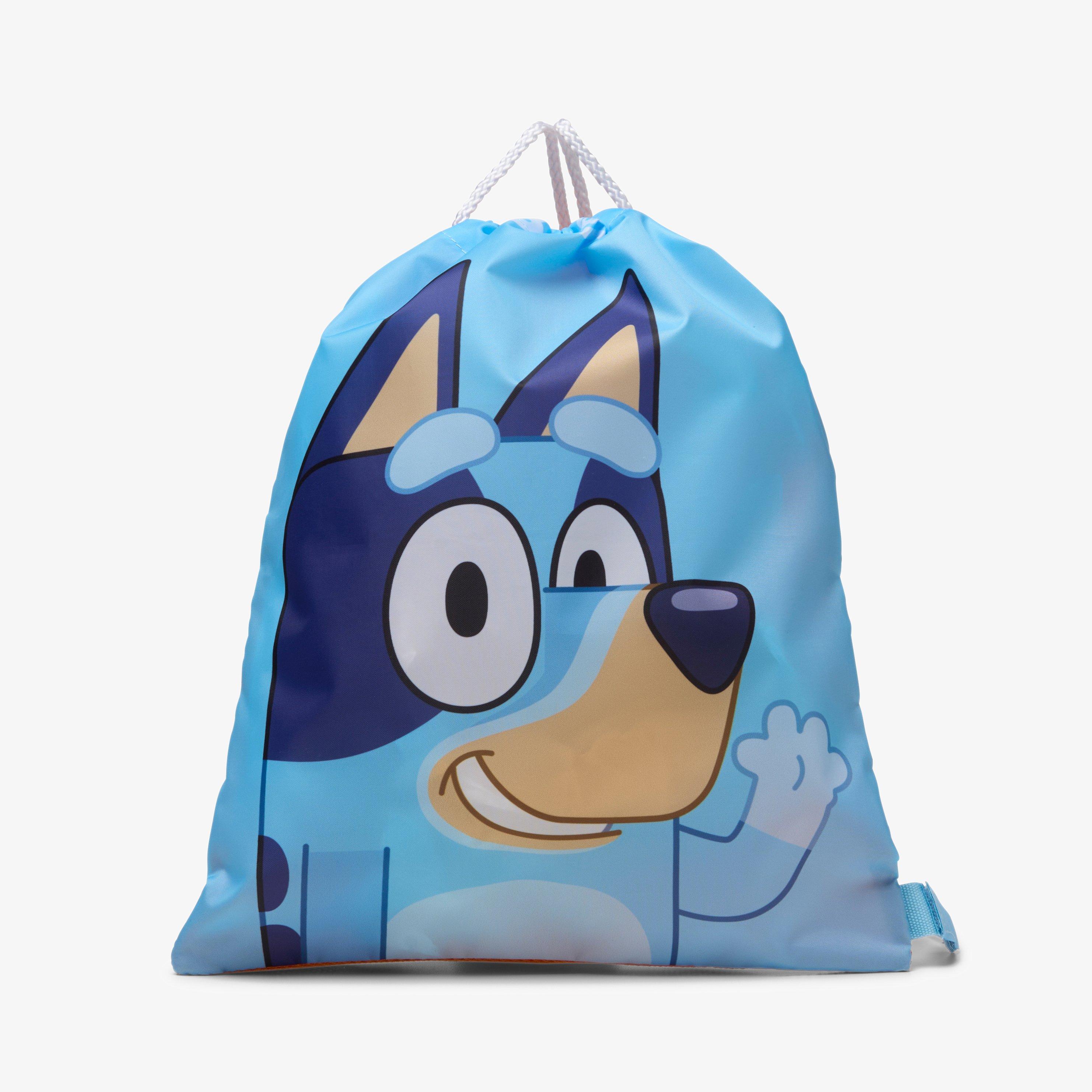 Bluey Trainer Bag Blue Drawstring Bag, view 1 of 4