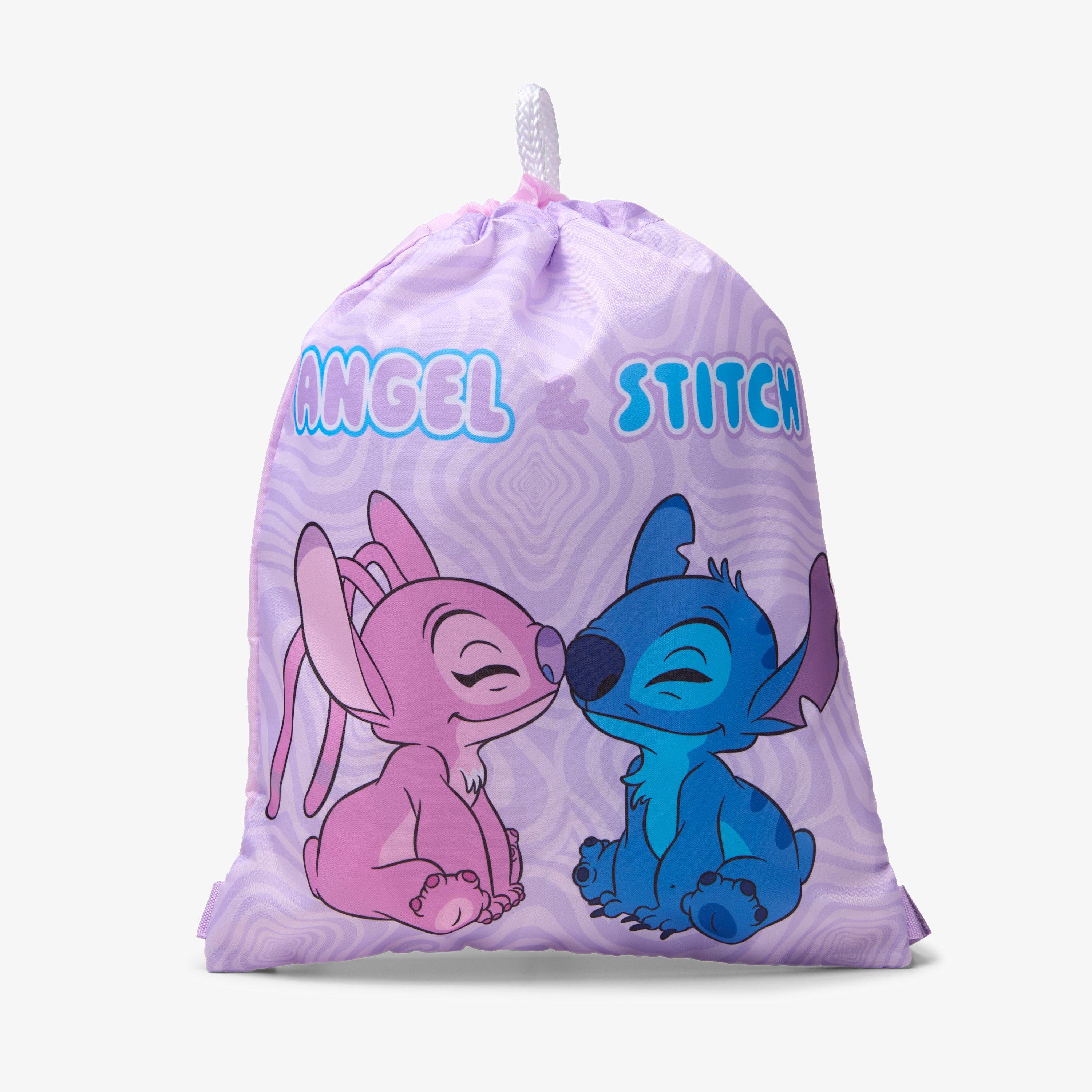 Stitch Trainer Bag Pink Combination Drawstring Bag, view 1 of 4