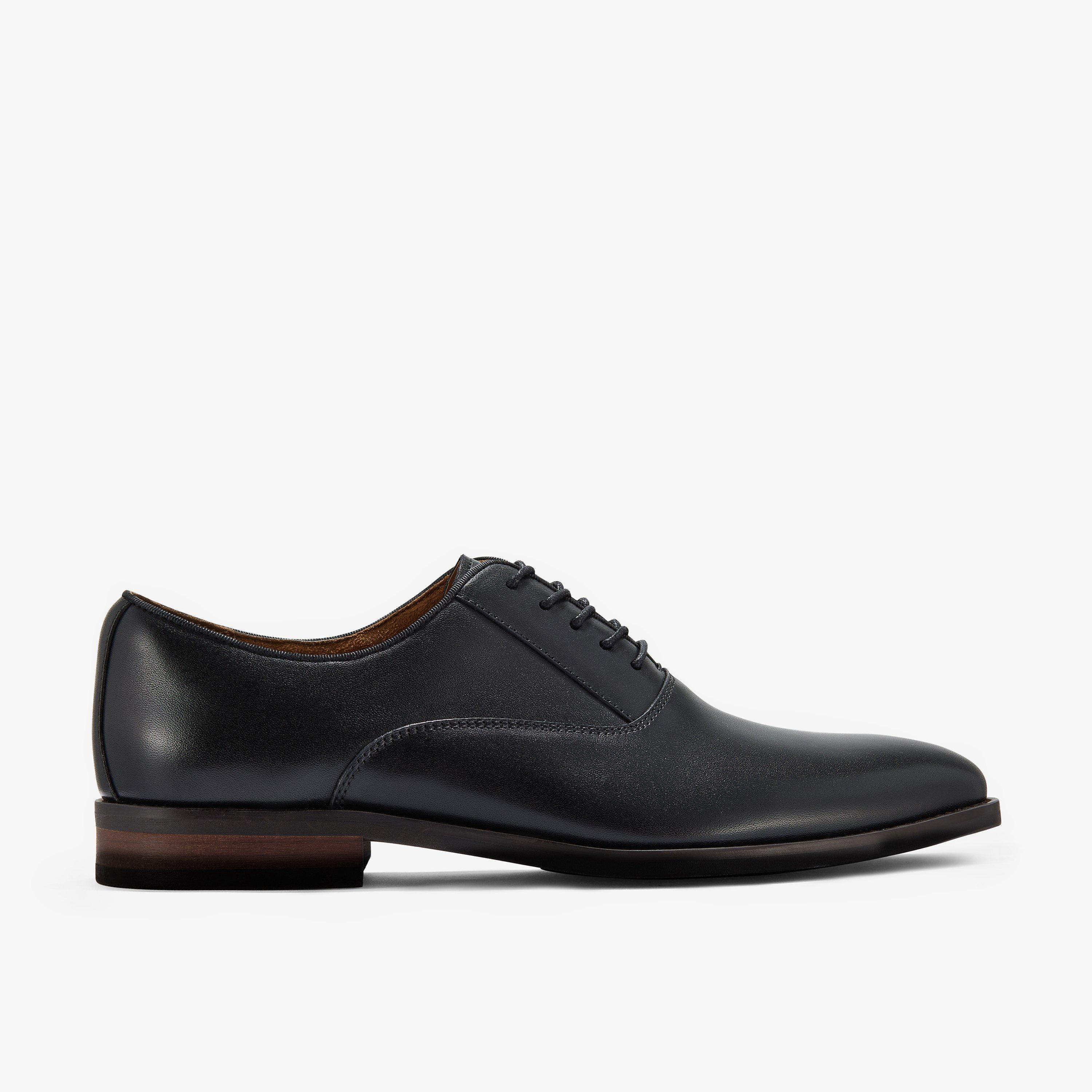 Banstead Lace Black Leather Oxfords Lace Up, view 1 of 6
