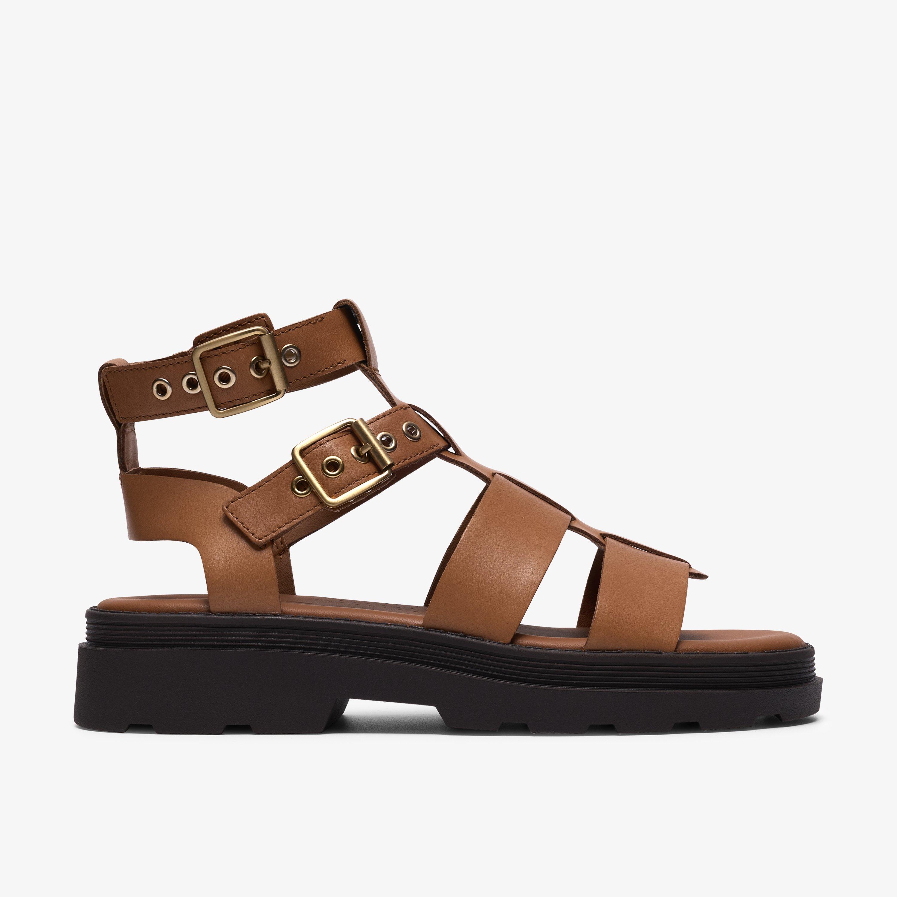 Orinoco3 Cove Tan Leather Flat Sandals, view 1 of 6