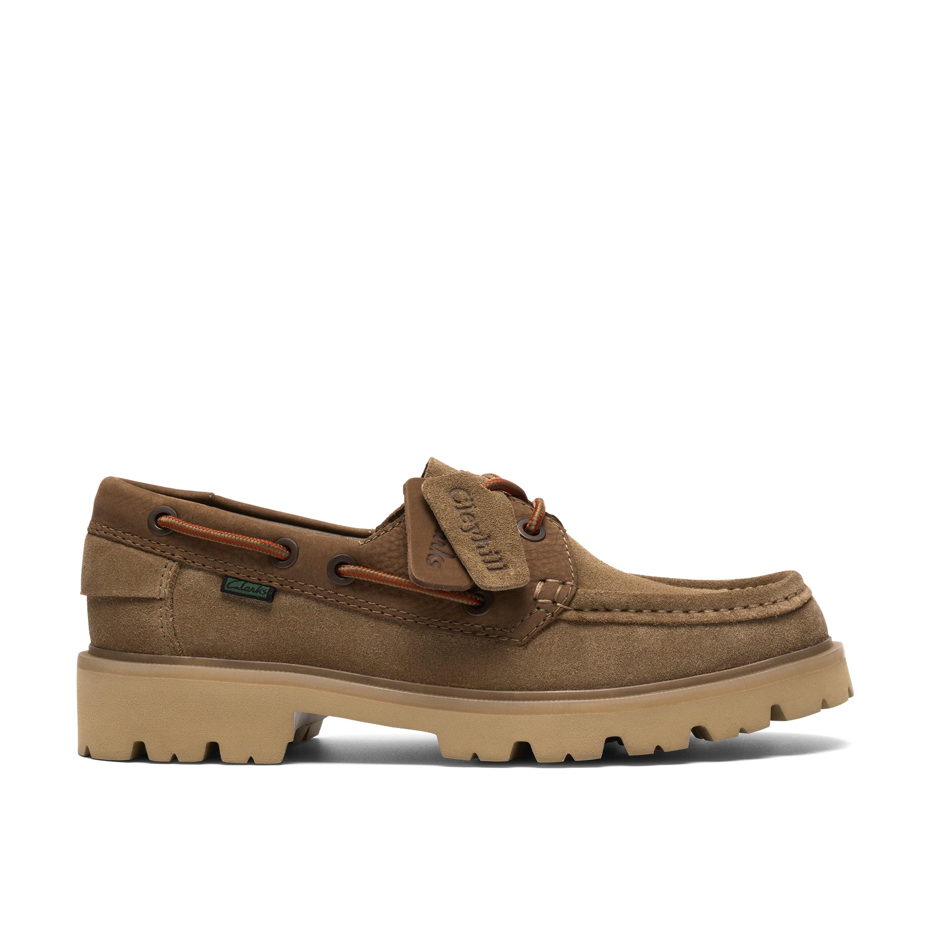 Clarks Men's Beige Suede Cleyhill Boat