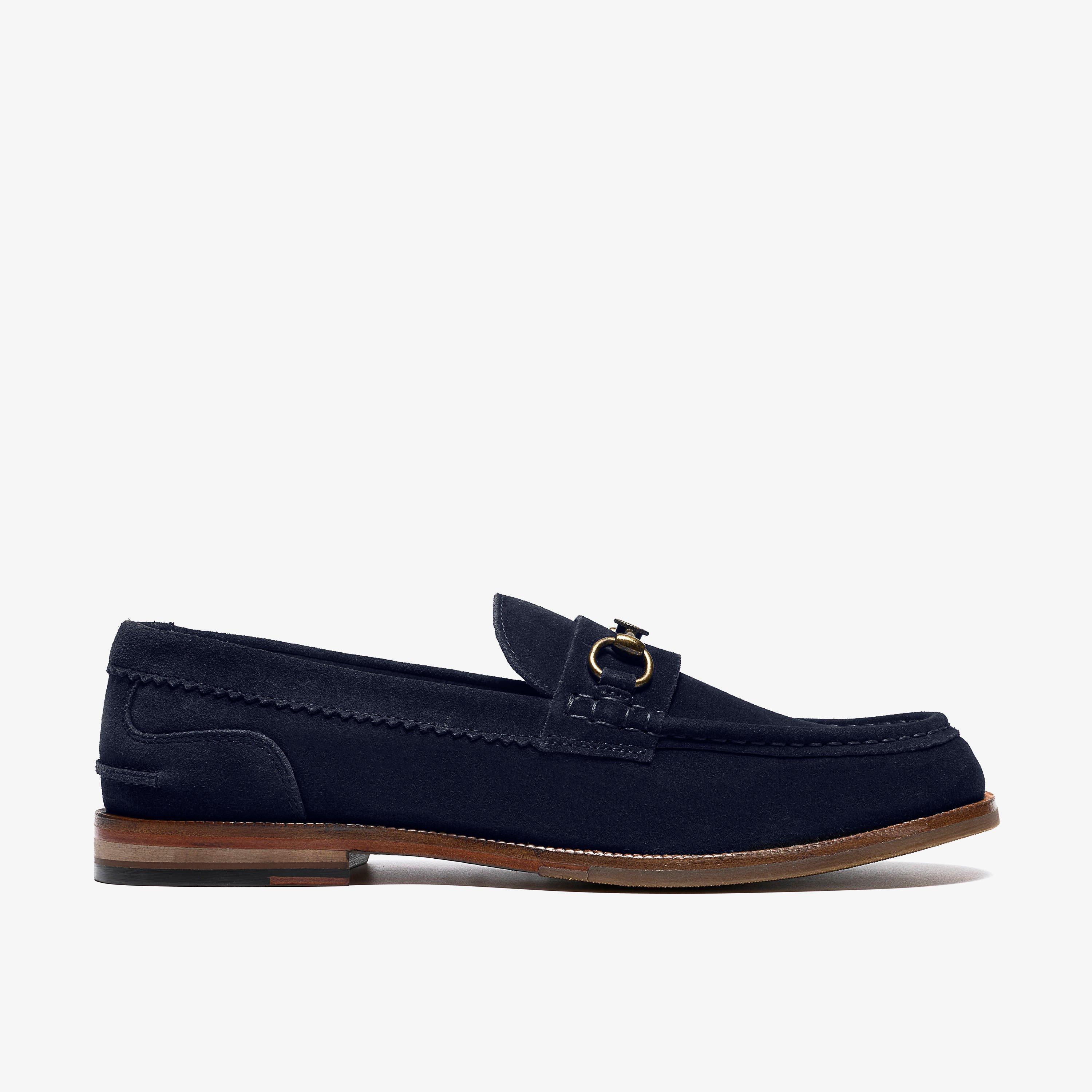 Craft James LT Navy Suede Slip Ons, view 1 of 6