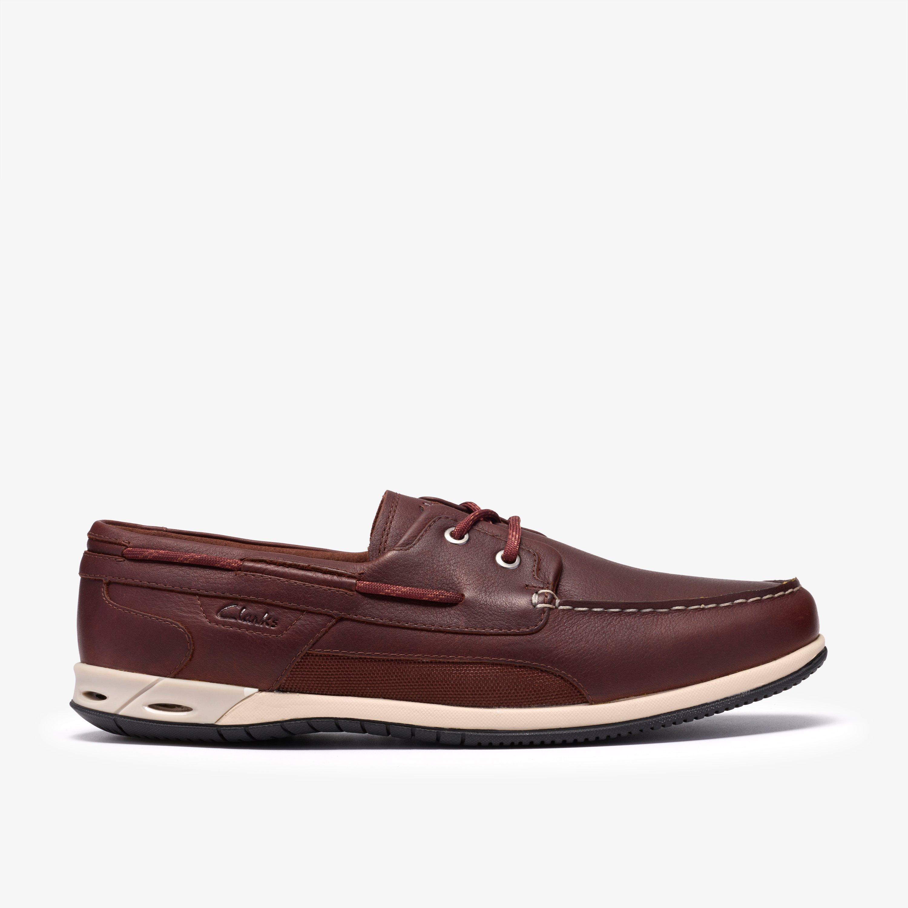 Orson Sail Cuir marron Chaussures bateau Chaussures à lacets, view 1 of 8