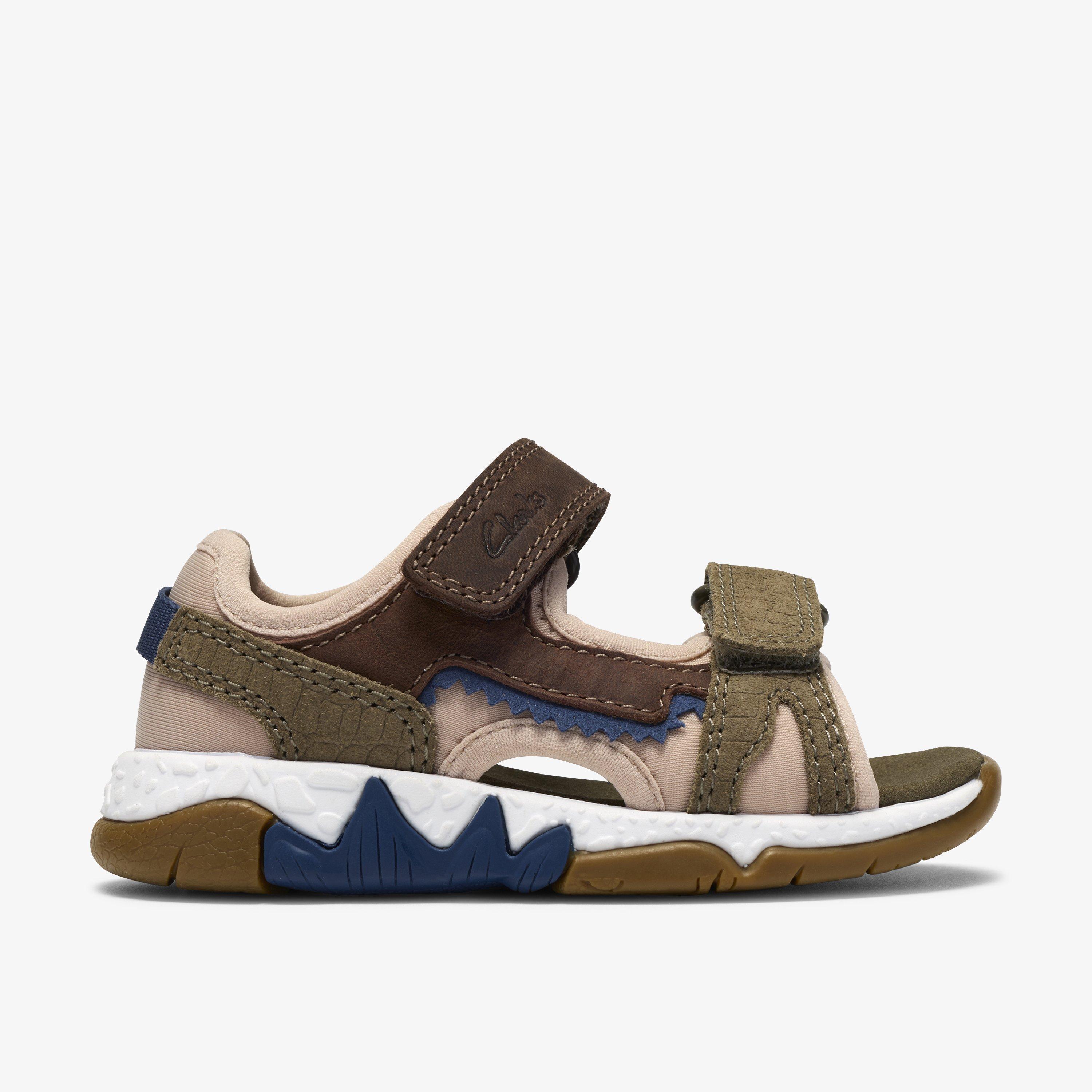 SpineySpirit Toddler Beige Combination Flat Sandals Two Part Sandals, view 1 of 7