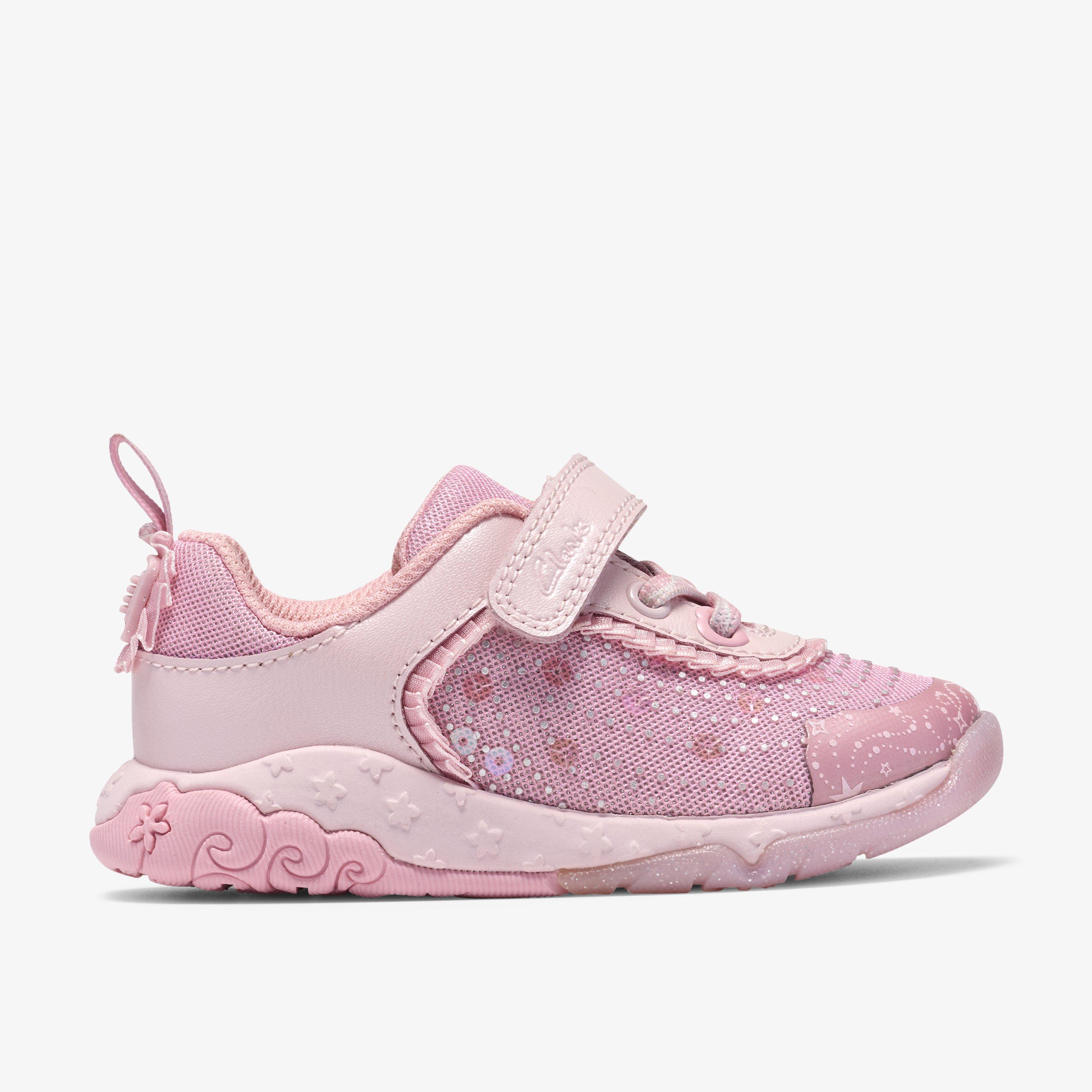 Tidal Wish Toddler Pink Combination Trainers Riptape, view 1 of 7