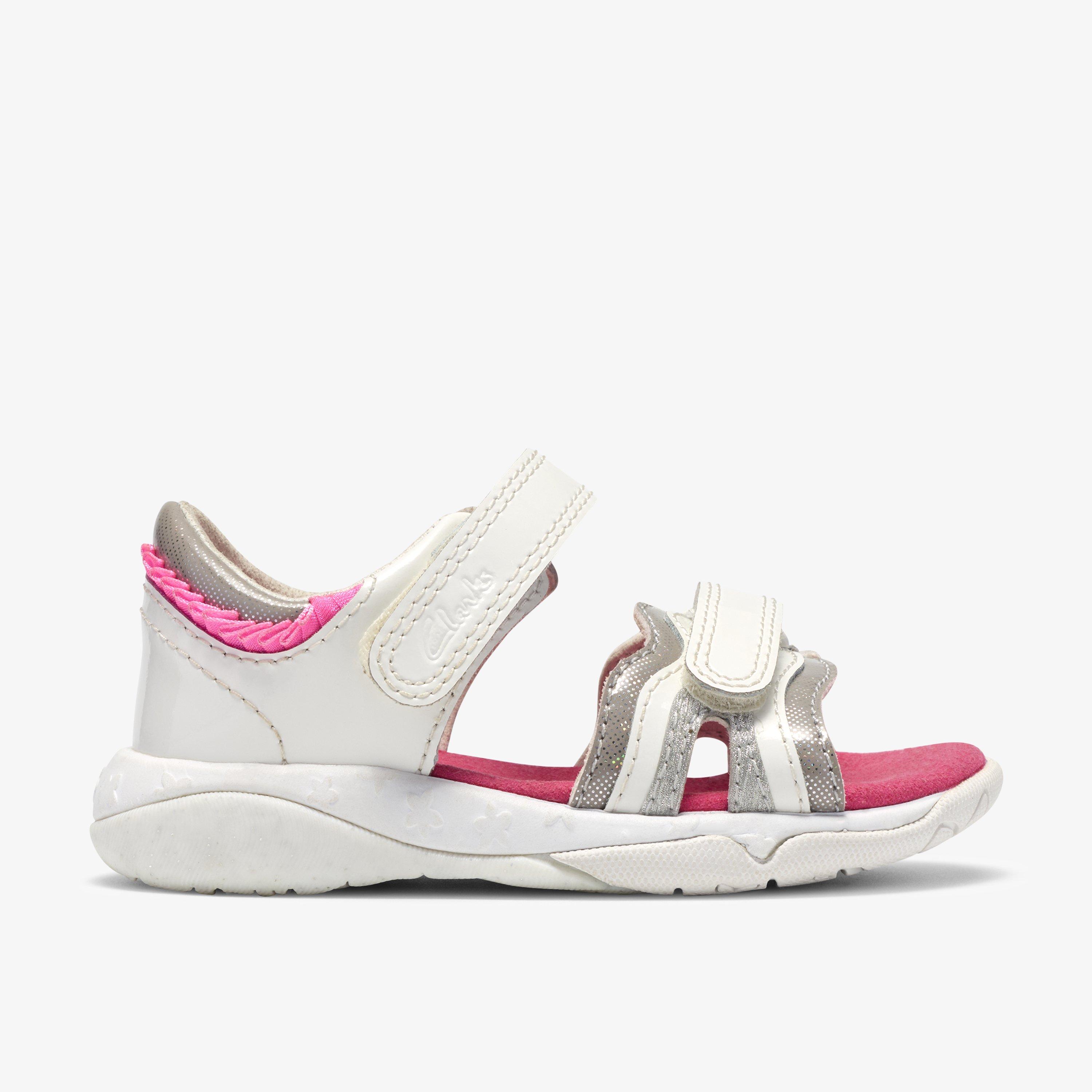 Osian Brill Toddler Combinaison blanche Sandales plates, view 1 of 7