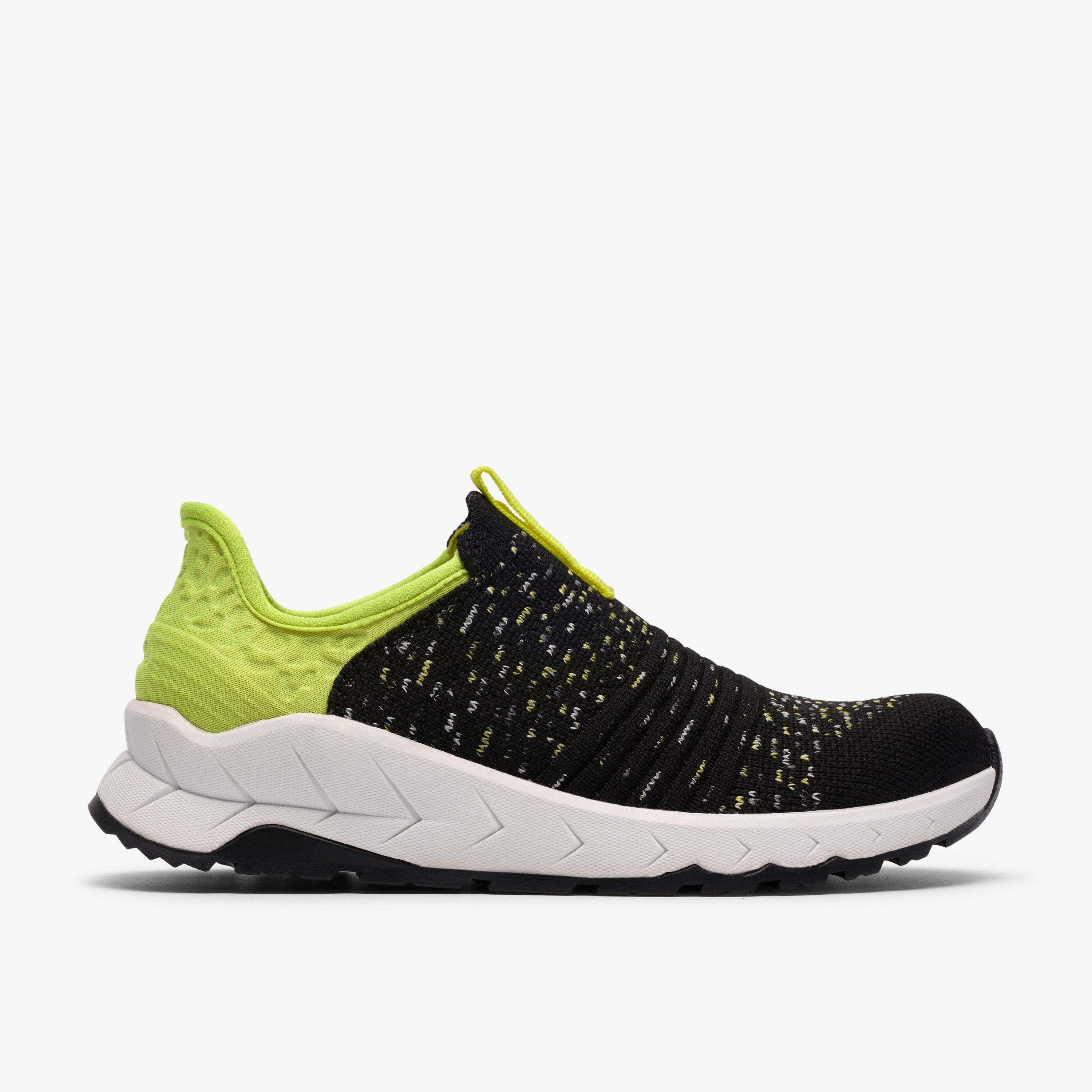 Selva Step Kid Black/Lime Trainers, view 1 of 6