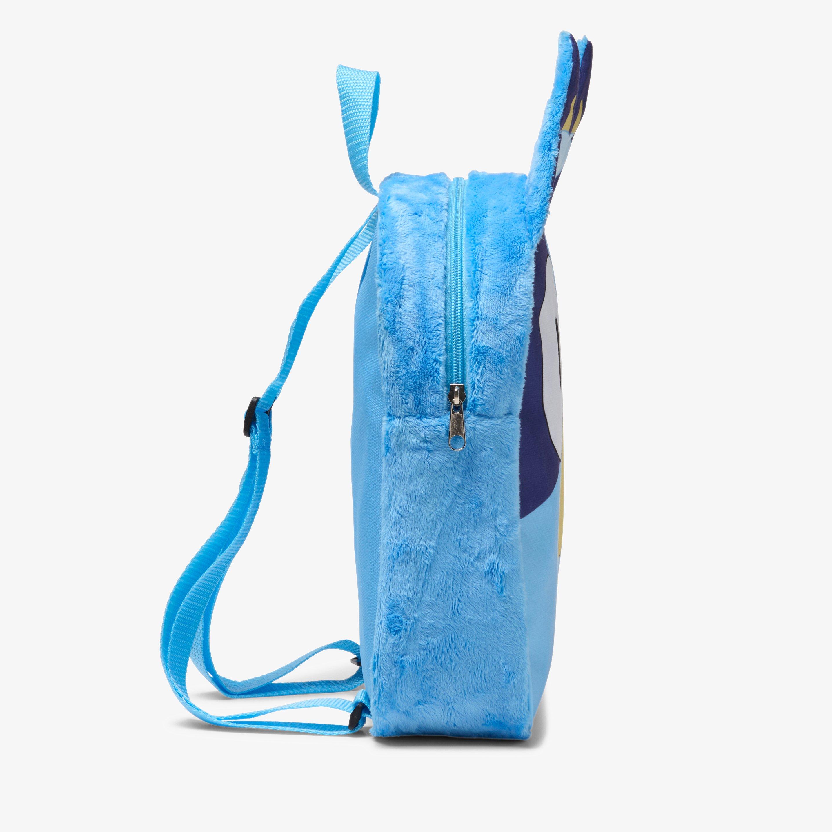 Bluey Face Backpack Blue Backpack, view 3 of 4