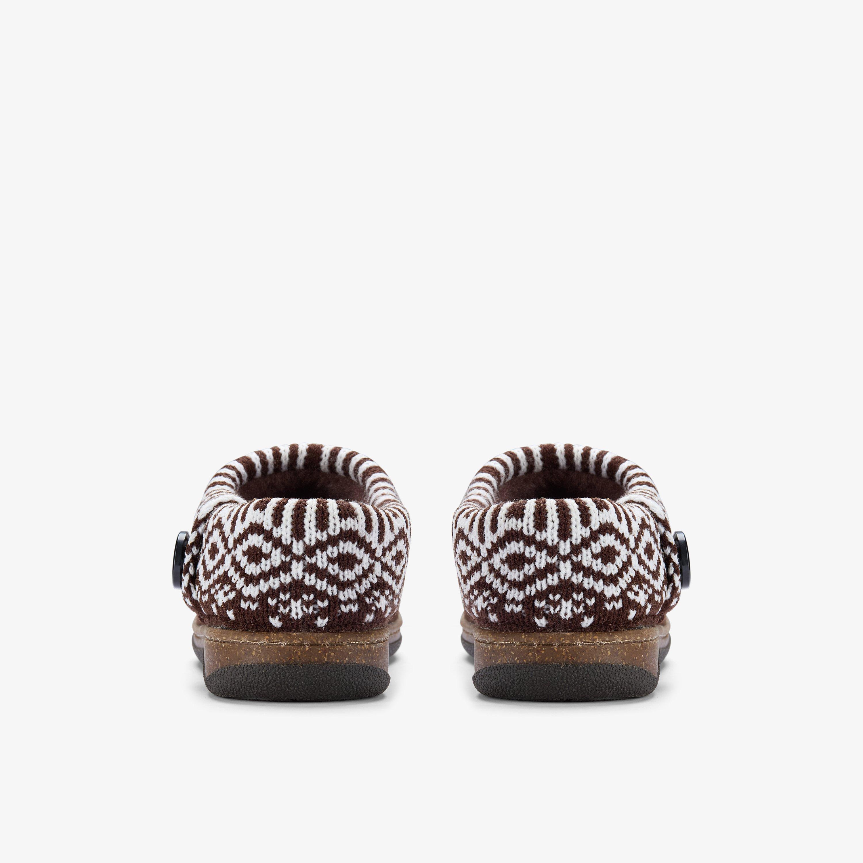 Willowdean Sweater Slippers — Brown