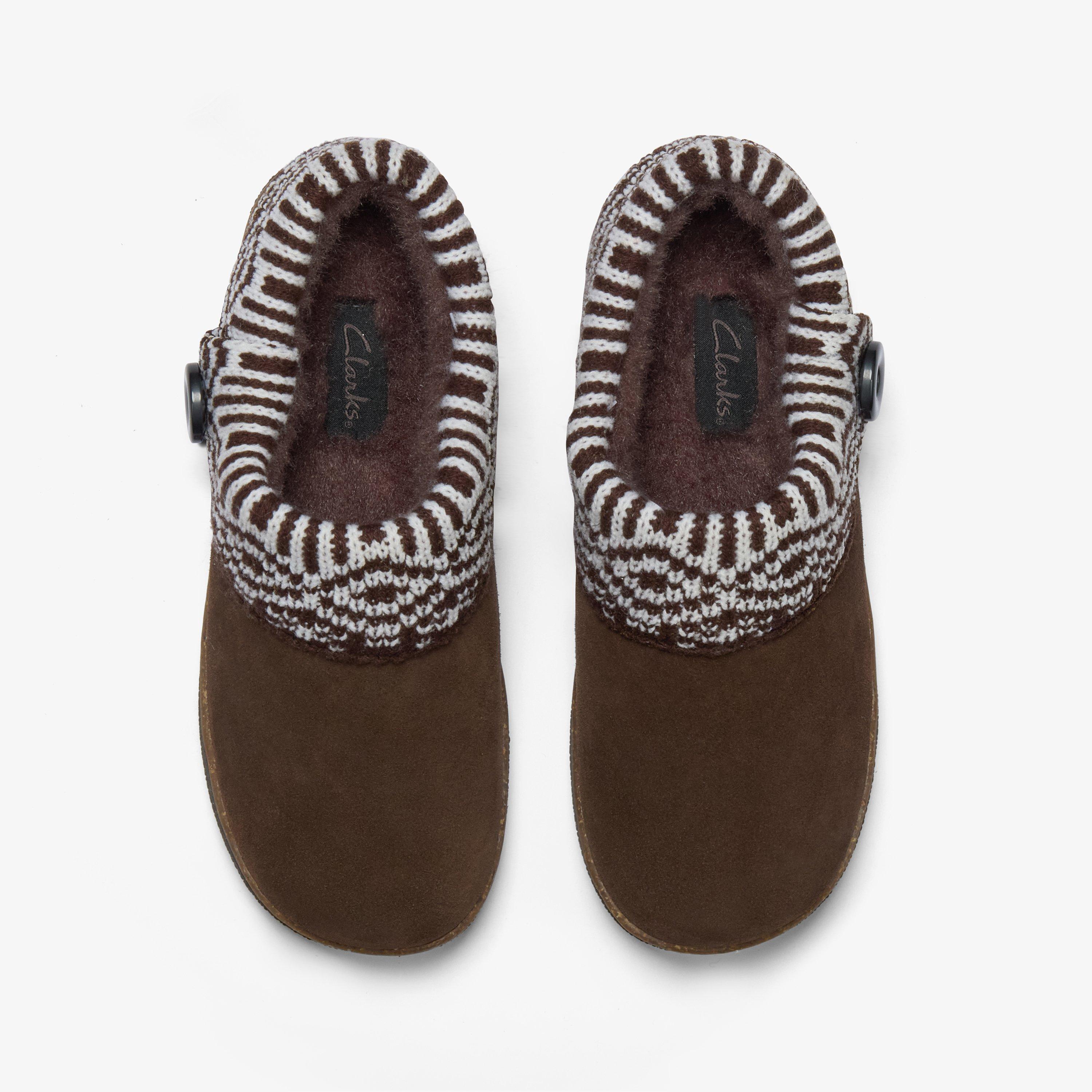 Willowdean Sweater Slippers — Brown