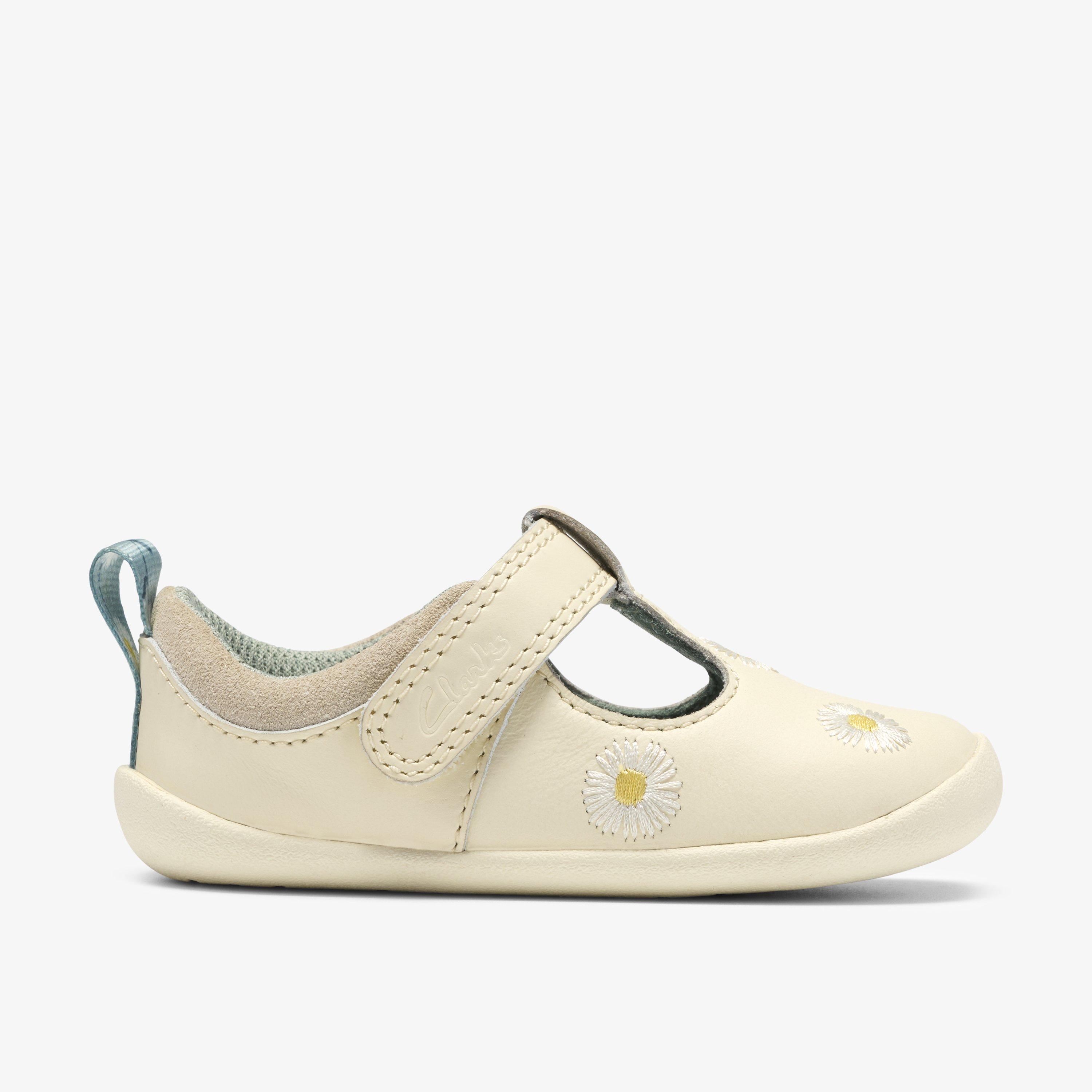 Roamer Flora Toddler Cotton Combination Leather Trainers, view 1 of 6