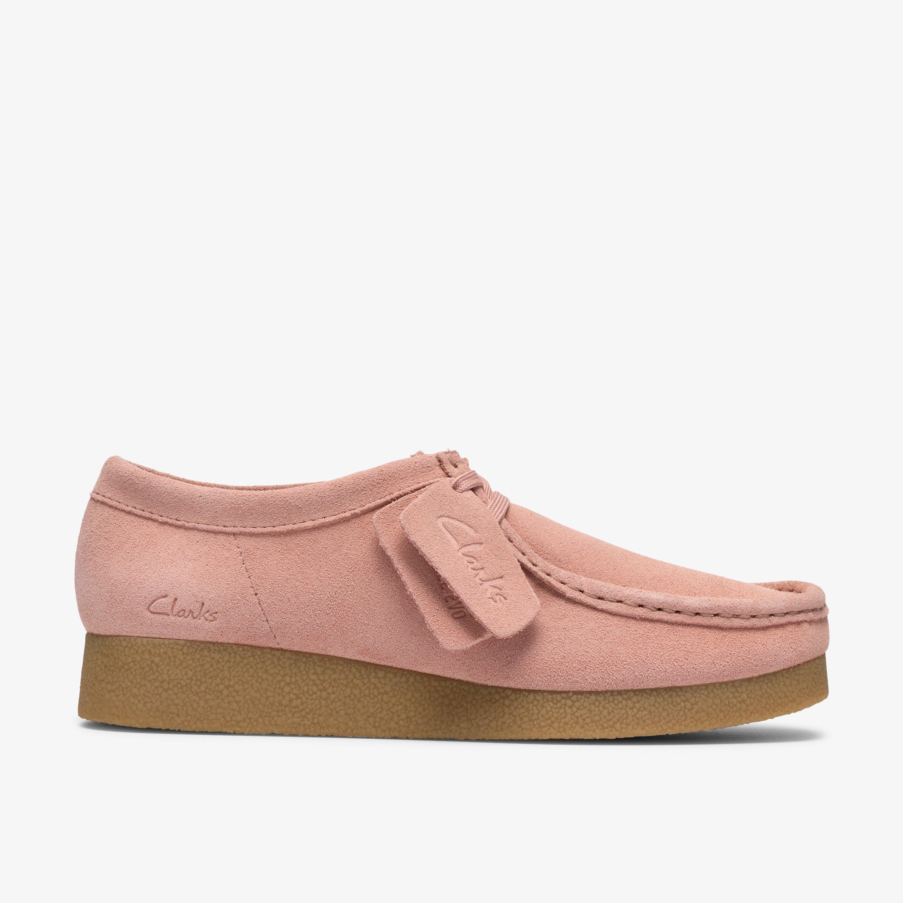 Wallabee EVO Shoe Light Pink Suede Wallabee Lace Up, view 1 of 8