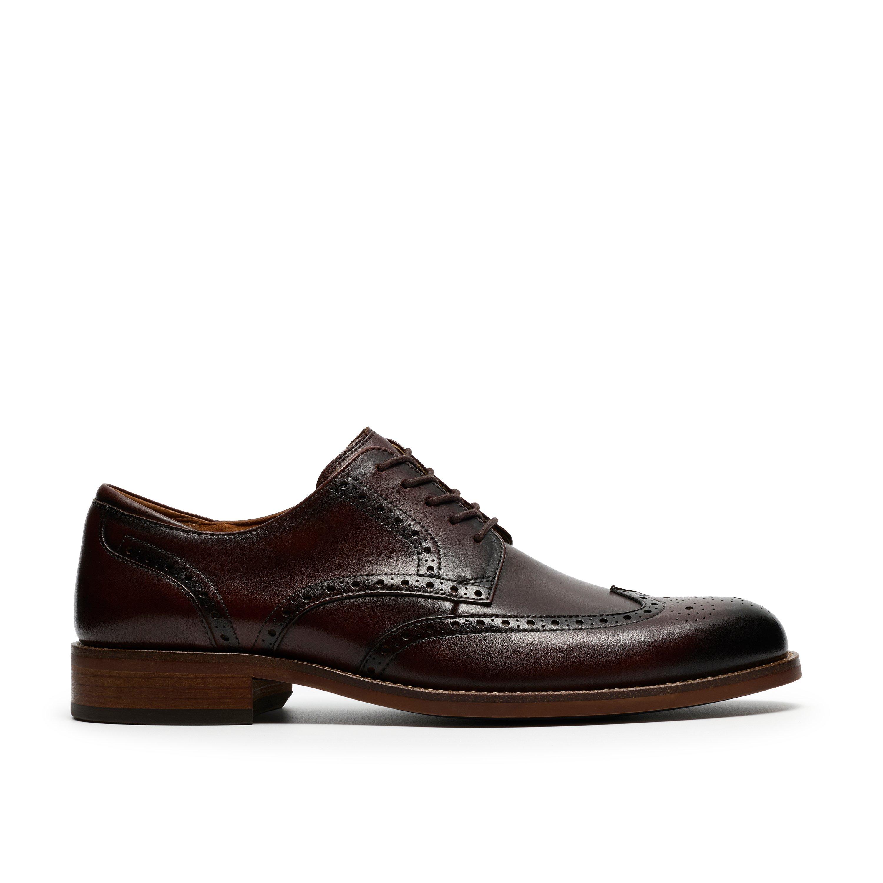 Clarks Men's Brown Leather Craft Remi Tip Standard Fit