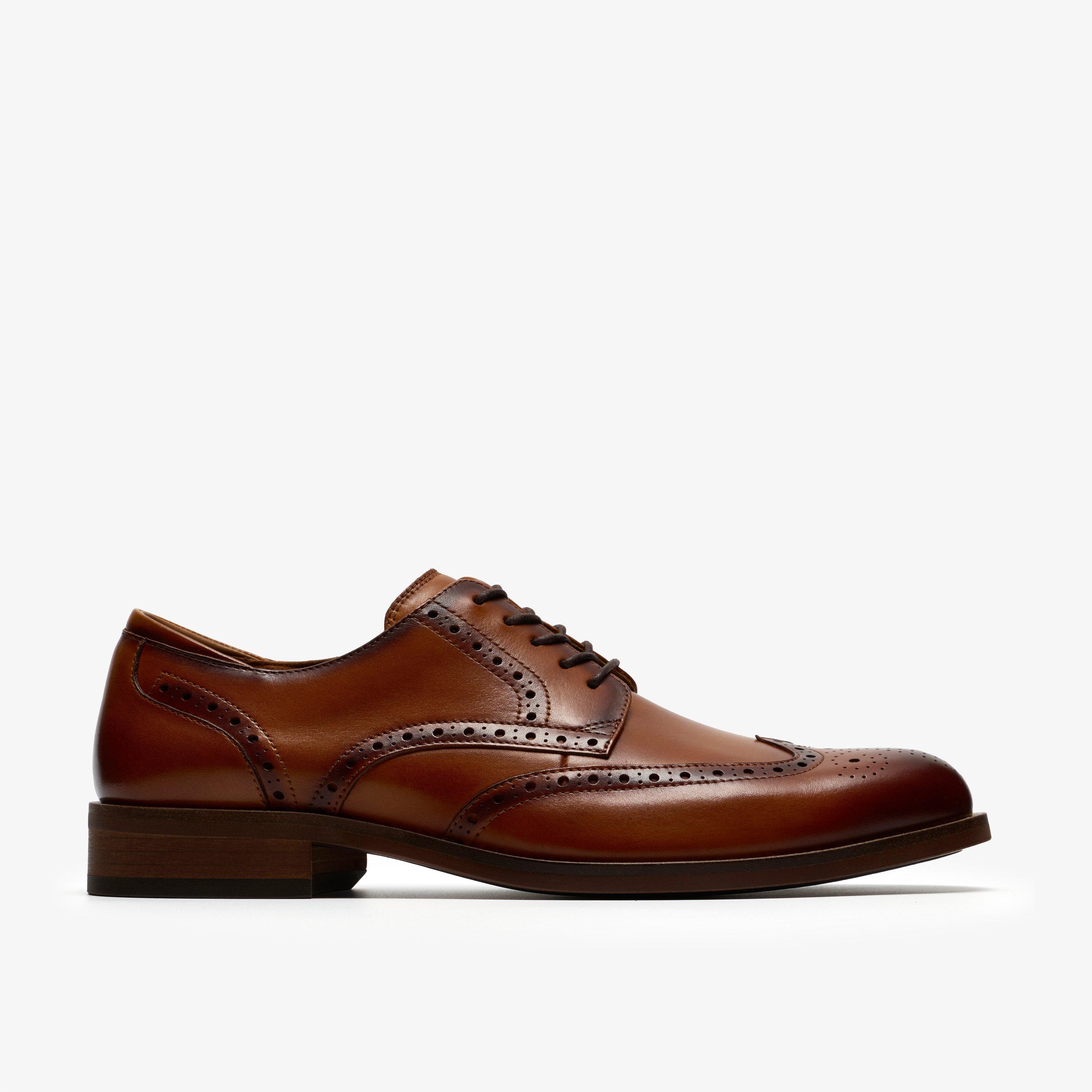 Craft Remi Tip Tan Leather Brogues Lace Up, view 1 of 6