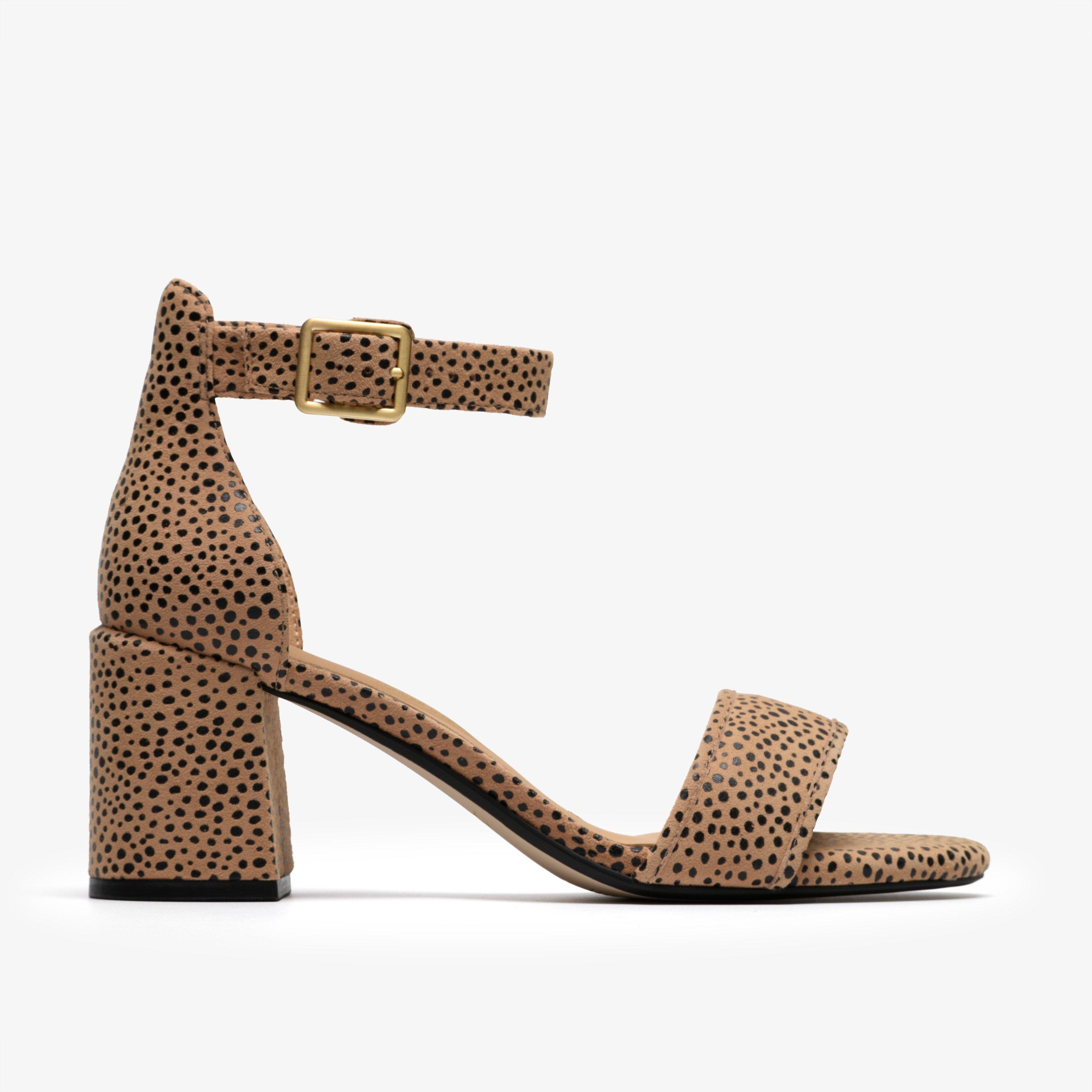 Ezoria Mae Animal Print Heeled Sandals, view 1 of 6