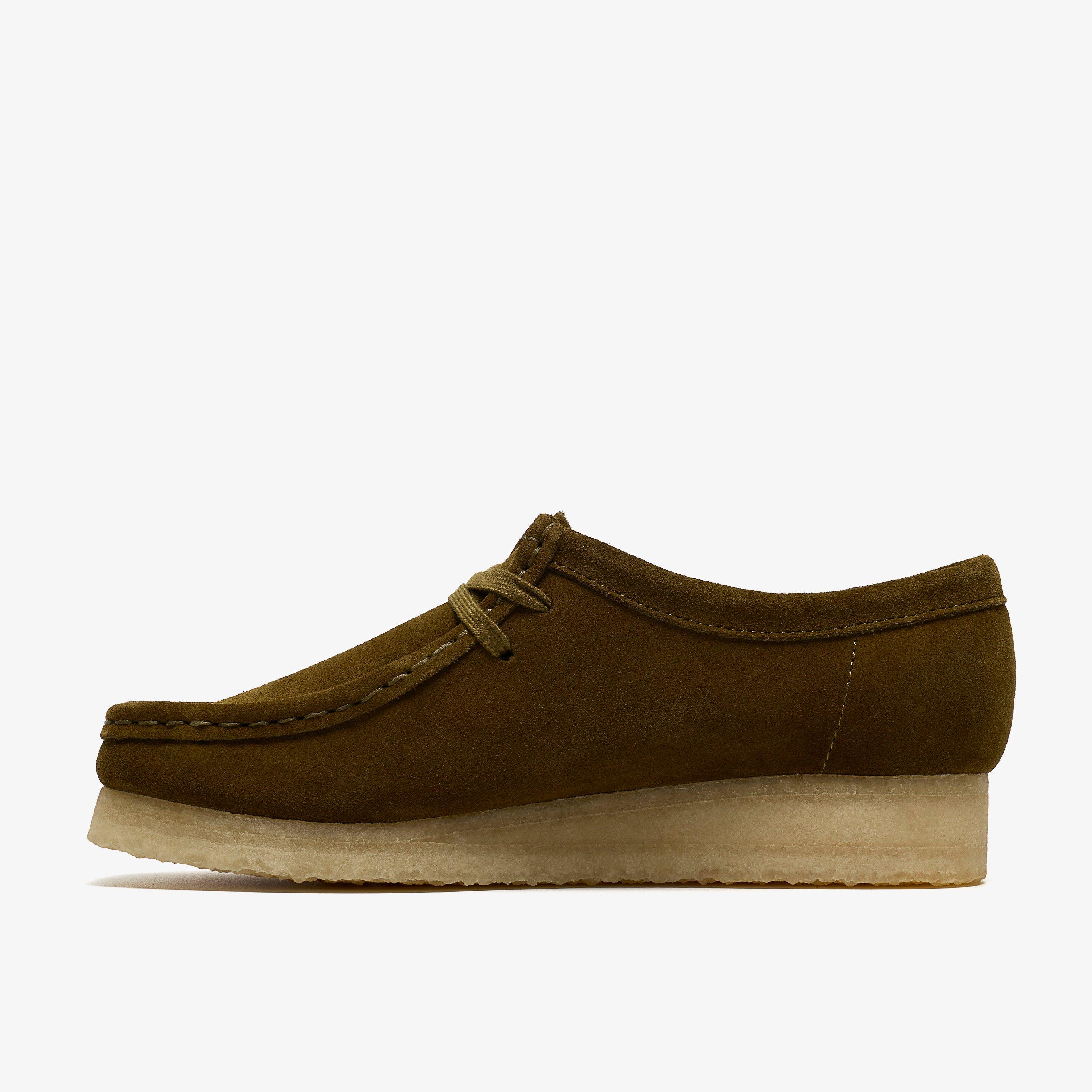 Wallabee. Olive Suede