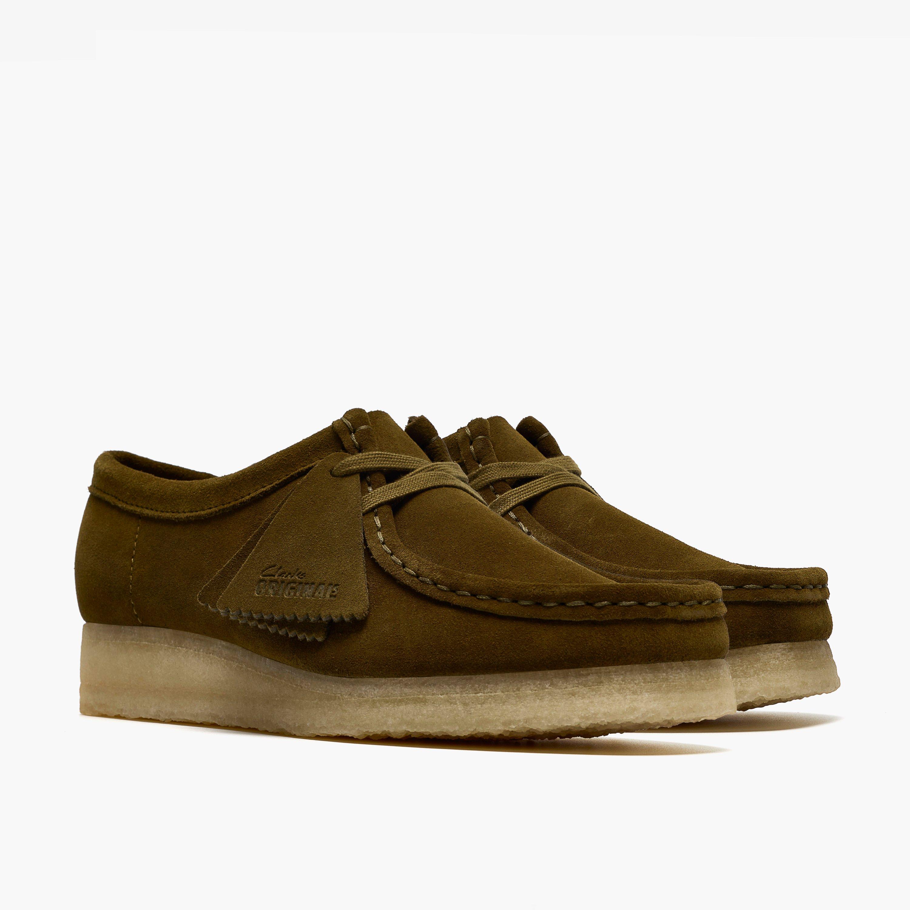 Wallabee. Olive Suede
